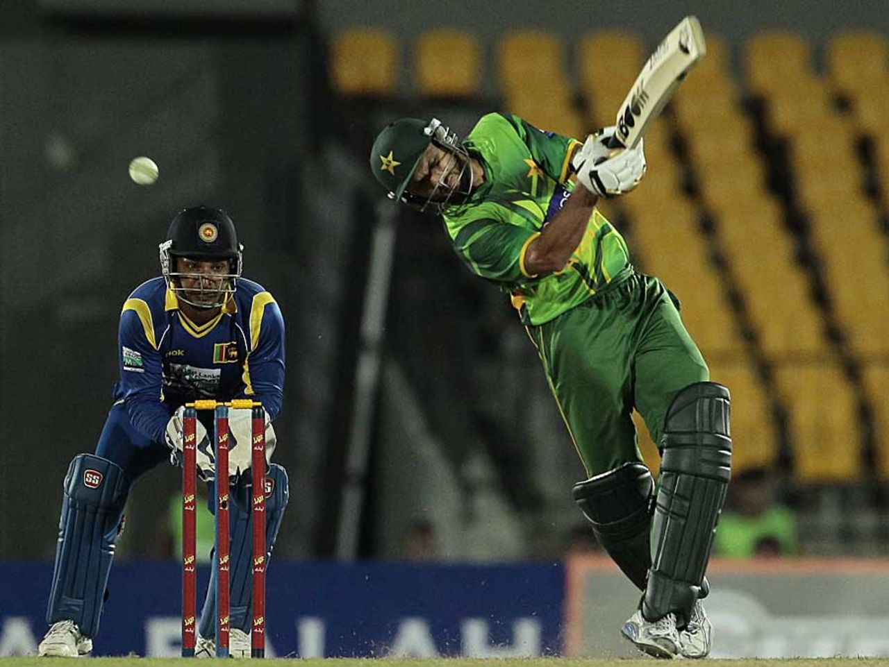 Shahid Afridi fell cheaply in Pakistan's chase, Sri Lanka v Pakistan, 1st T20I, Hambantota