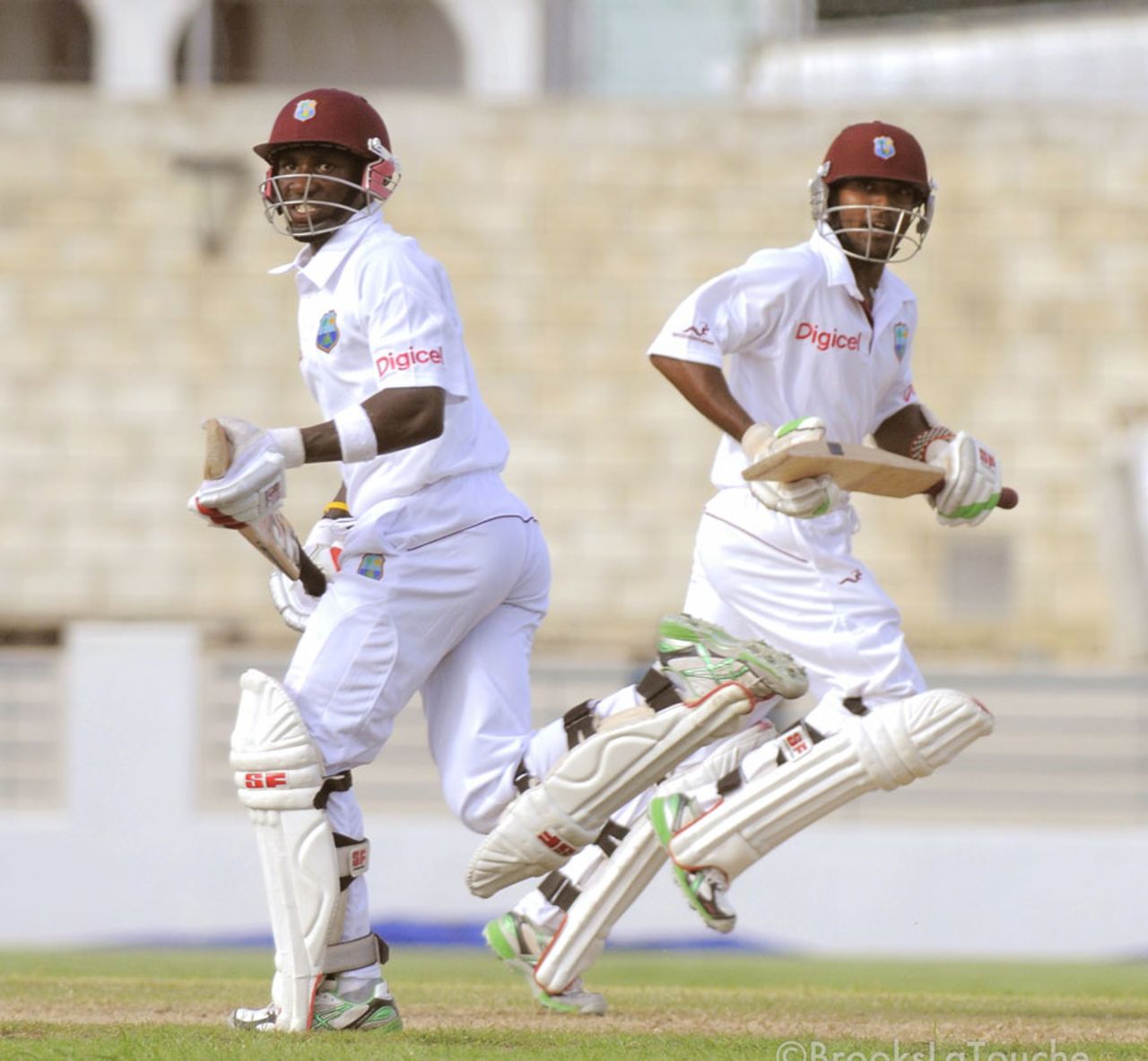 Both Devon Thomas and Veerasammy Permaul made half-centuries, West Indies A v India A, 1st unofficial Test, Barbados, 1st day, June 2, 2012