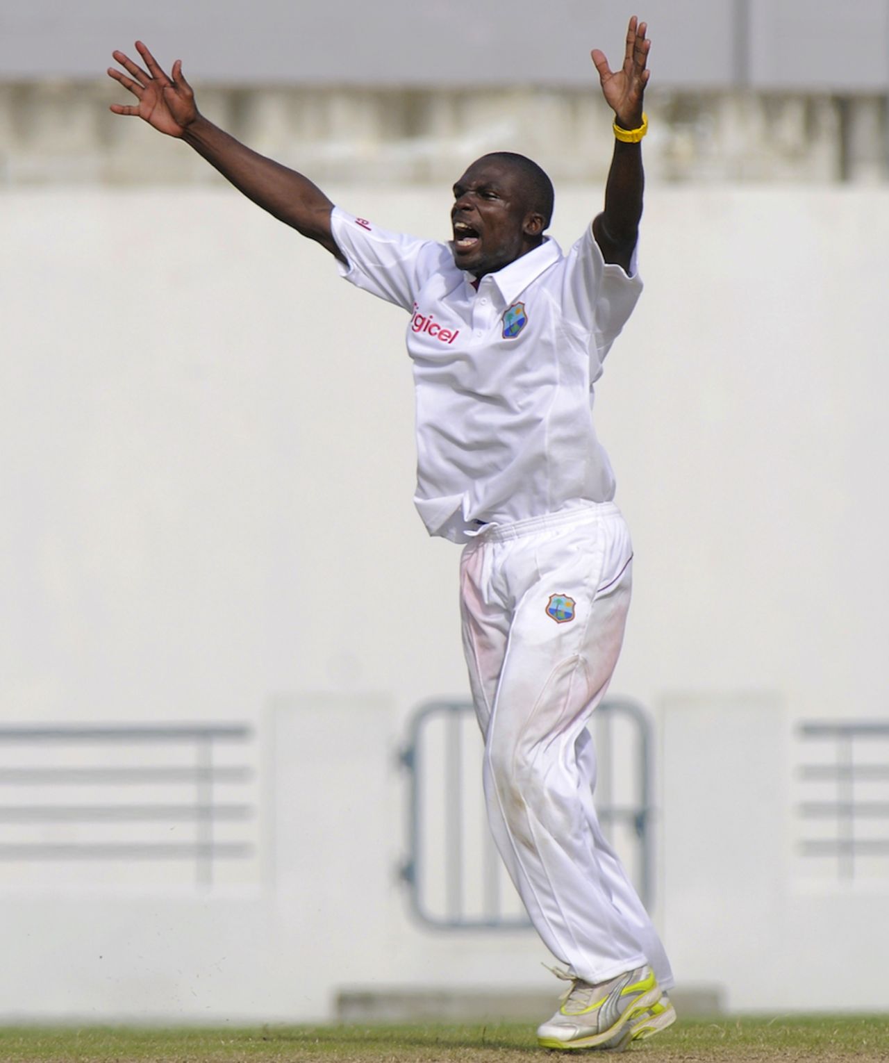 Jonathan Carter picked up his maiden five-wicket haul in first-class cricket, West Indies A v India A, 1st unofficial Test, Barbados, 2nd day, June 3, 2012