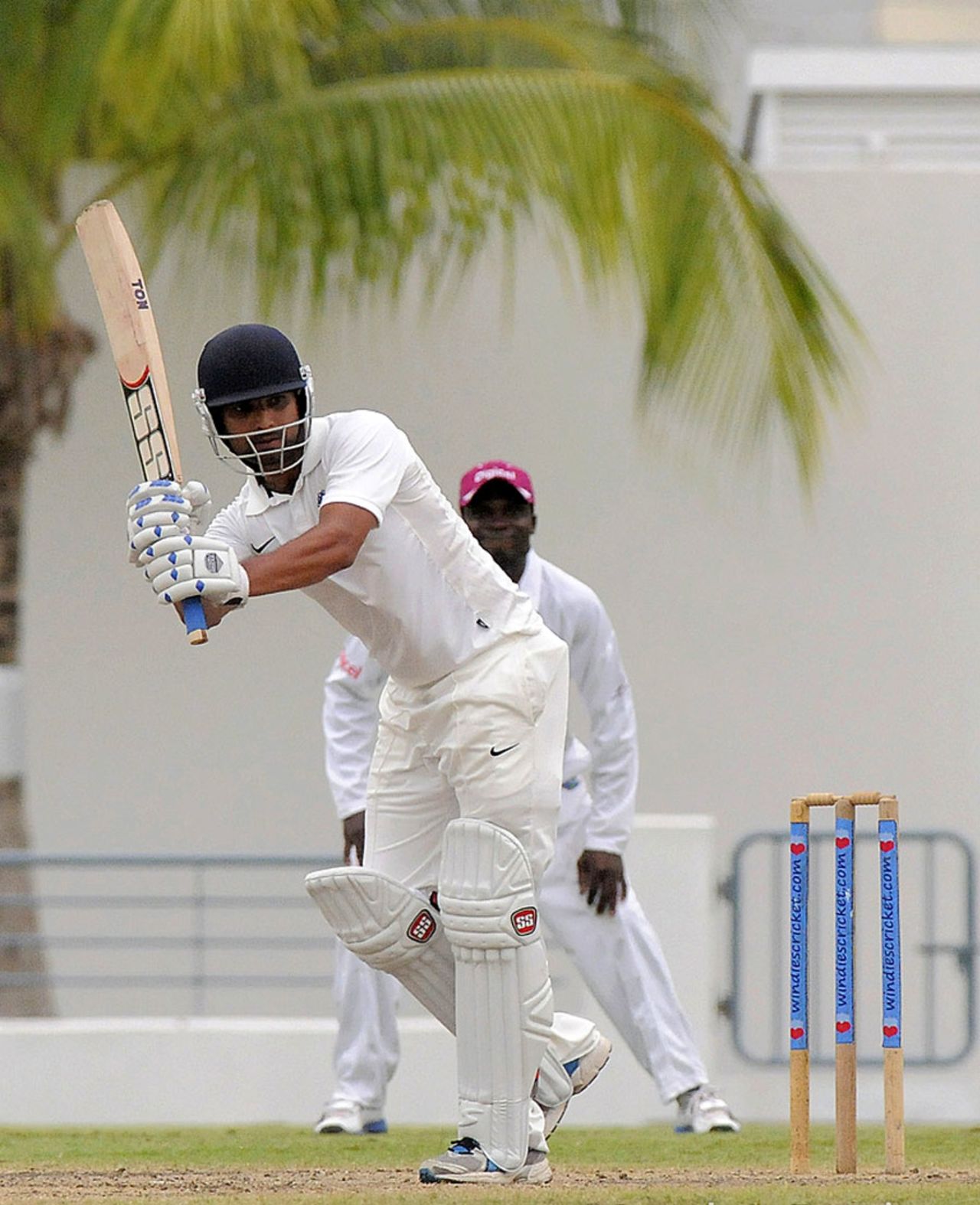 Shami Ahmed flicks one away, West Indies A v India A, 1st unofficial Test, Barbados, 4th day, June 5, 2012