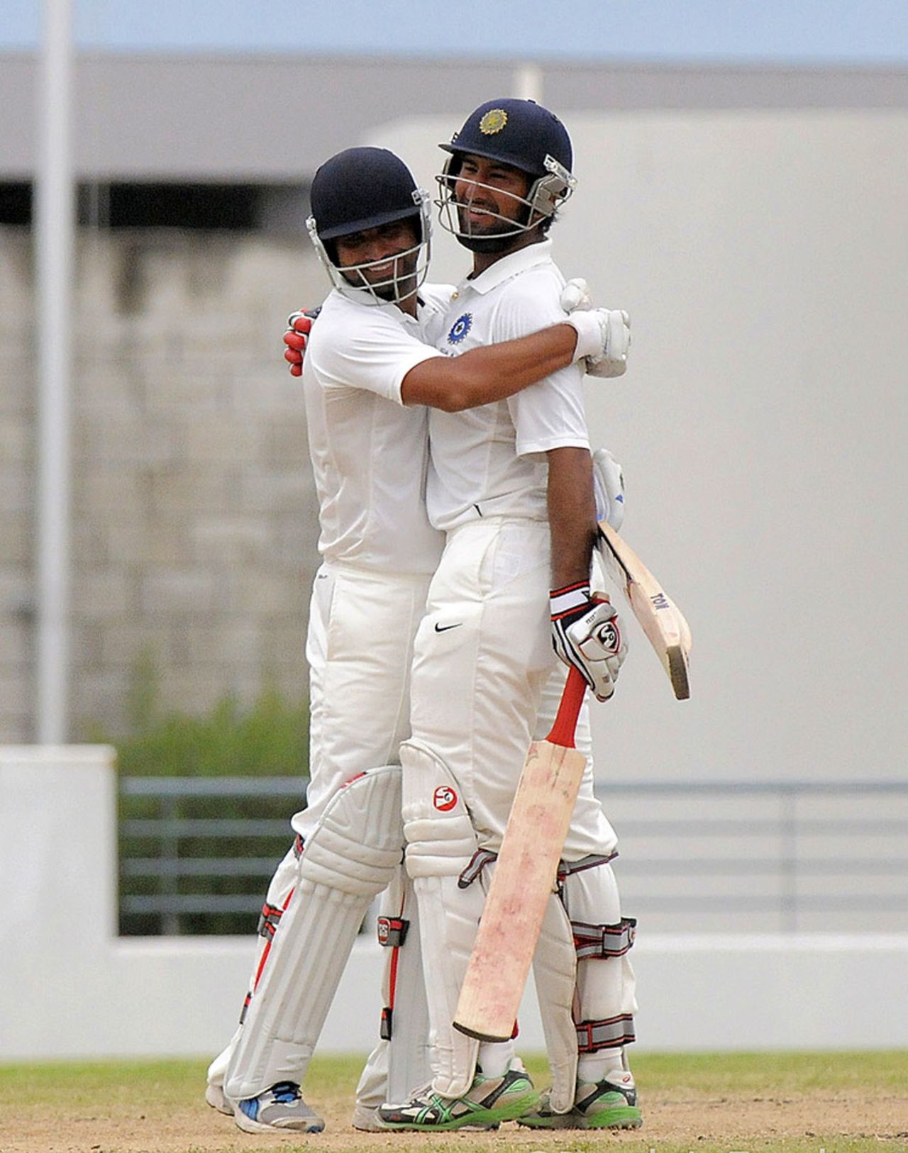 Shami Ahmed and Cheteshwar Pujara added 73, West Indies A v India A, 1st unofficial Test, Barbados, 4th day, June 5, 2012