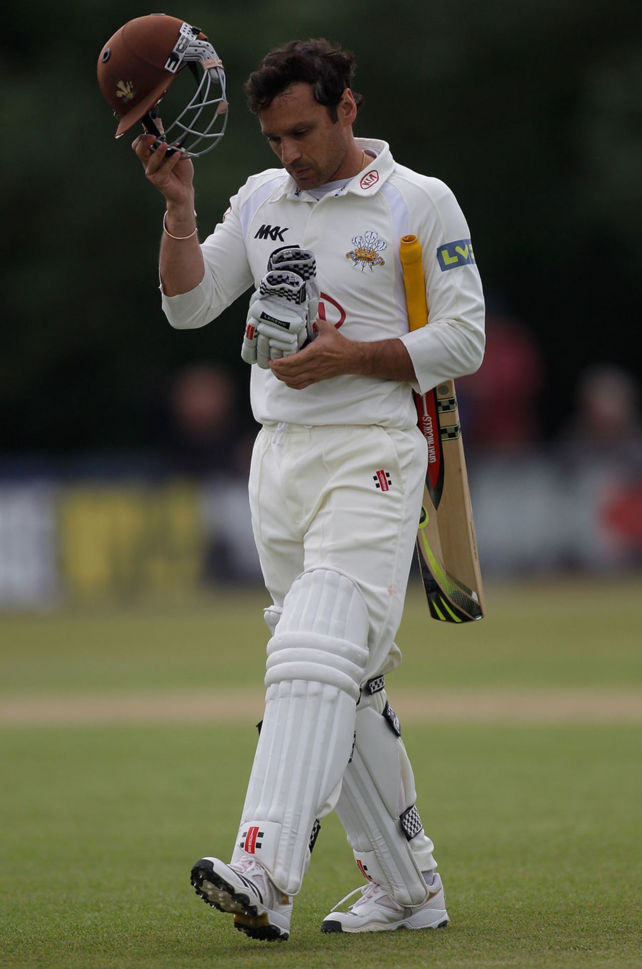 Mark Ramprakash returned to the Surrey line up but only made 8 opening the batting, Sussex v Surrey, County Championship Division One, Horsham, June, 6, 2012