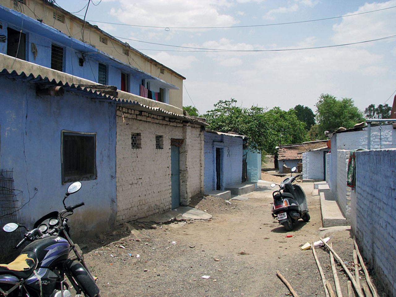 The house in which Umesh Yadav lived in Valli, Nagpur