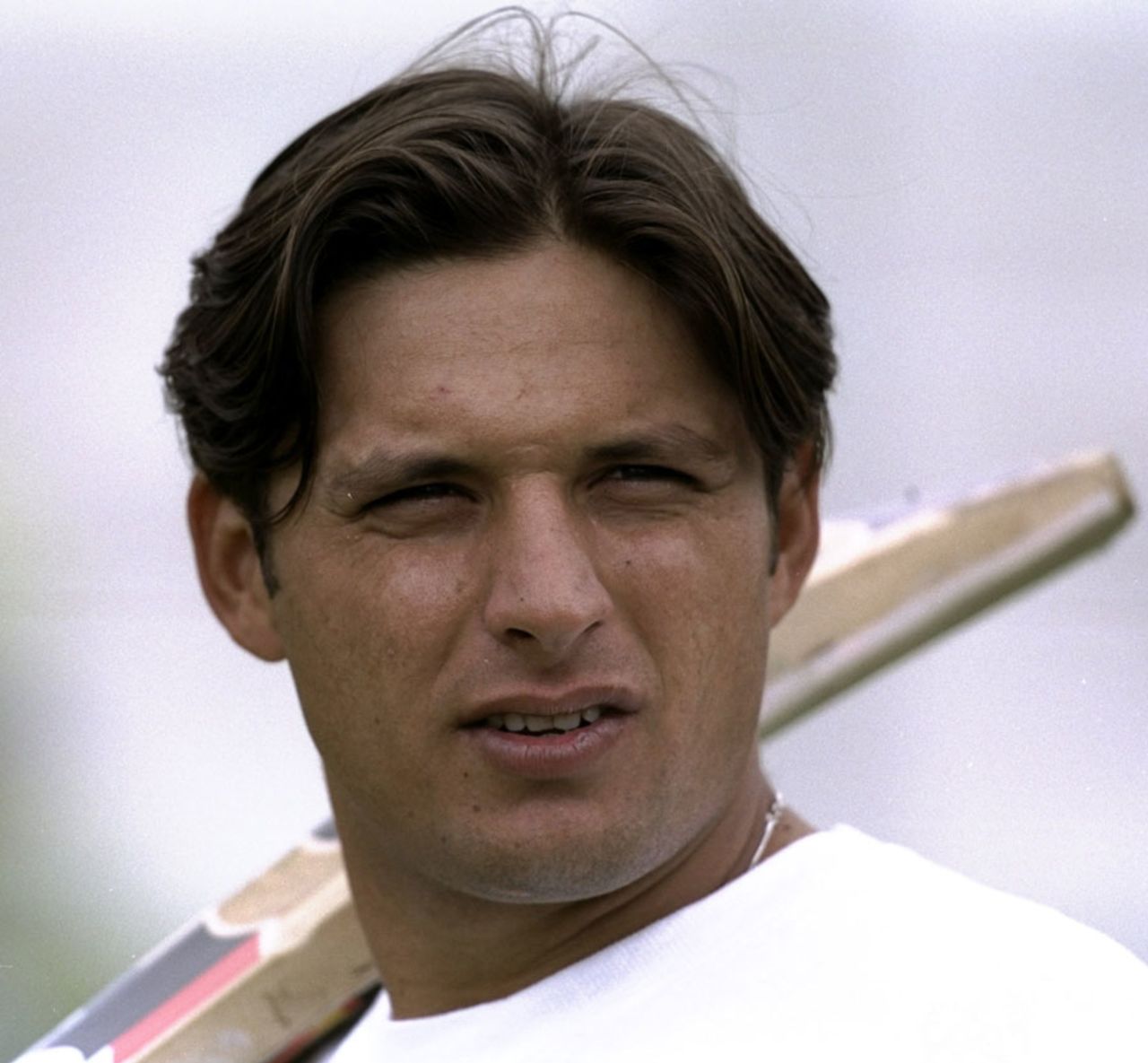 Shahid Afridi in the nets, London, June 1, 1999