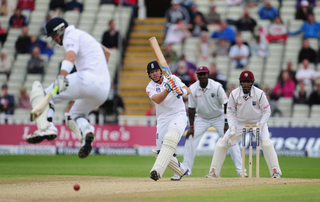 Ian Bell went past 50 in 79 balls, England v West Indies, 3rd Test, Edgbaston, 4th day, June 10, 2012