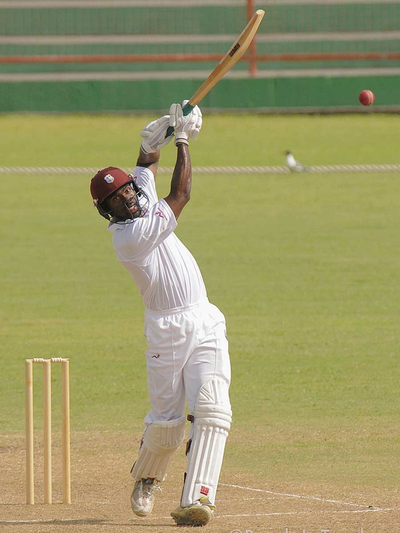 Donovan Pagon goes over the top, West Indies A v India A, 2nd unofficial Test, St Vincent, 3rd day, June 11, 2012