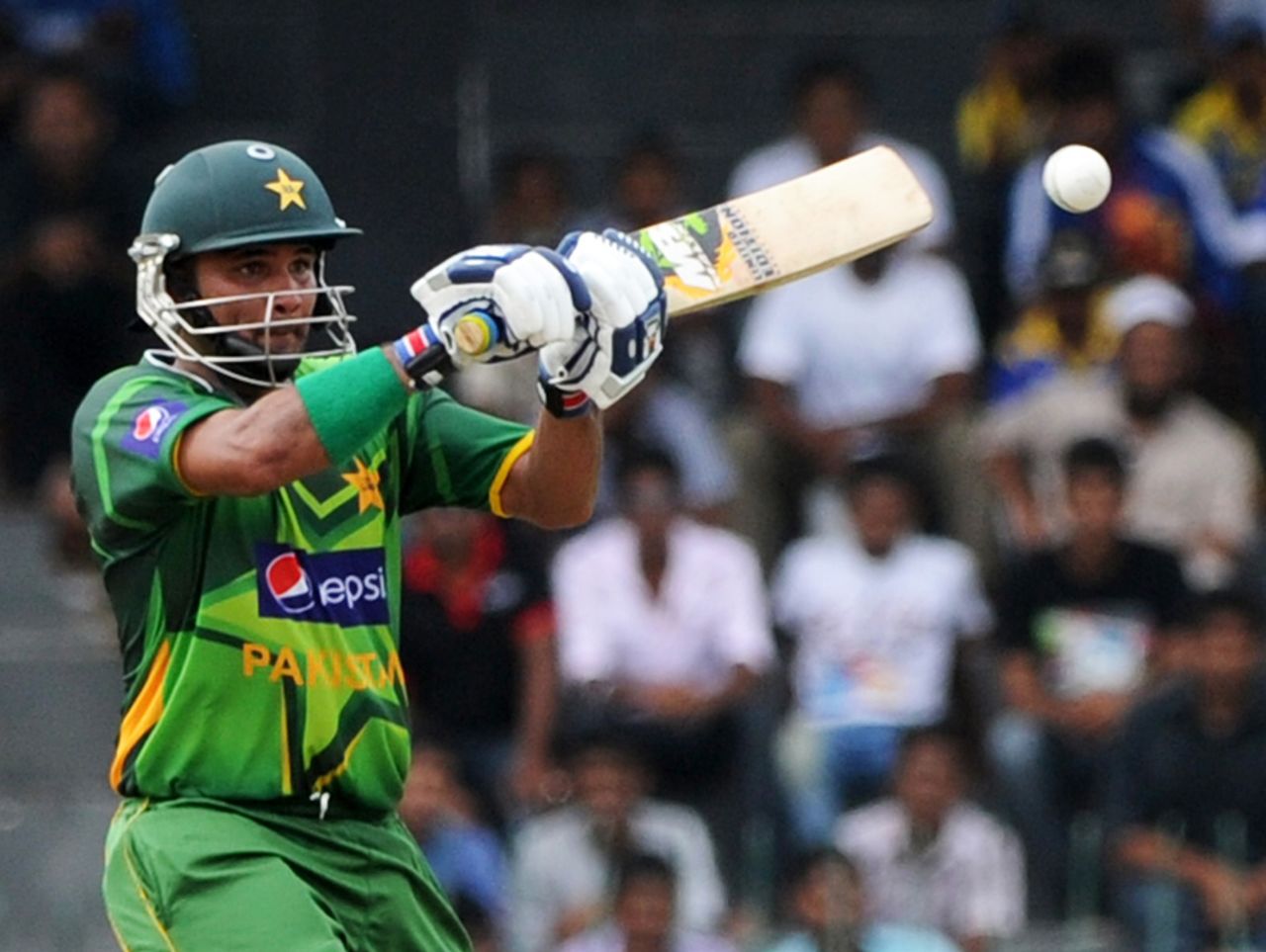 Imran Farhat made an aggressive 56, Sri Lanka v Pakistan, 5th ODI, Colombo, June 18, 2012
