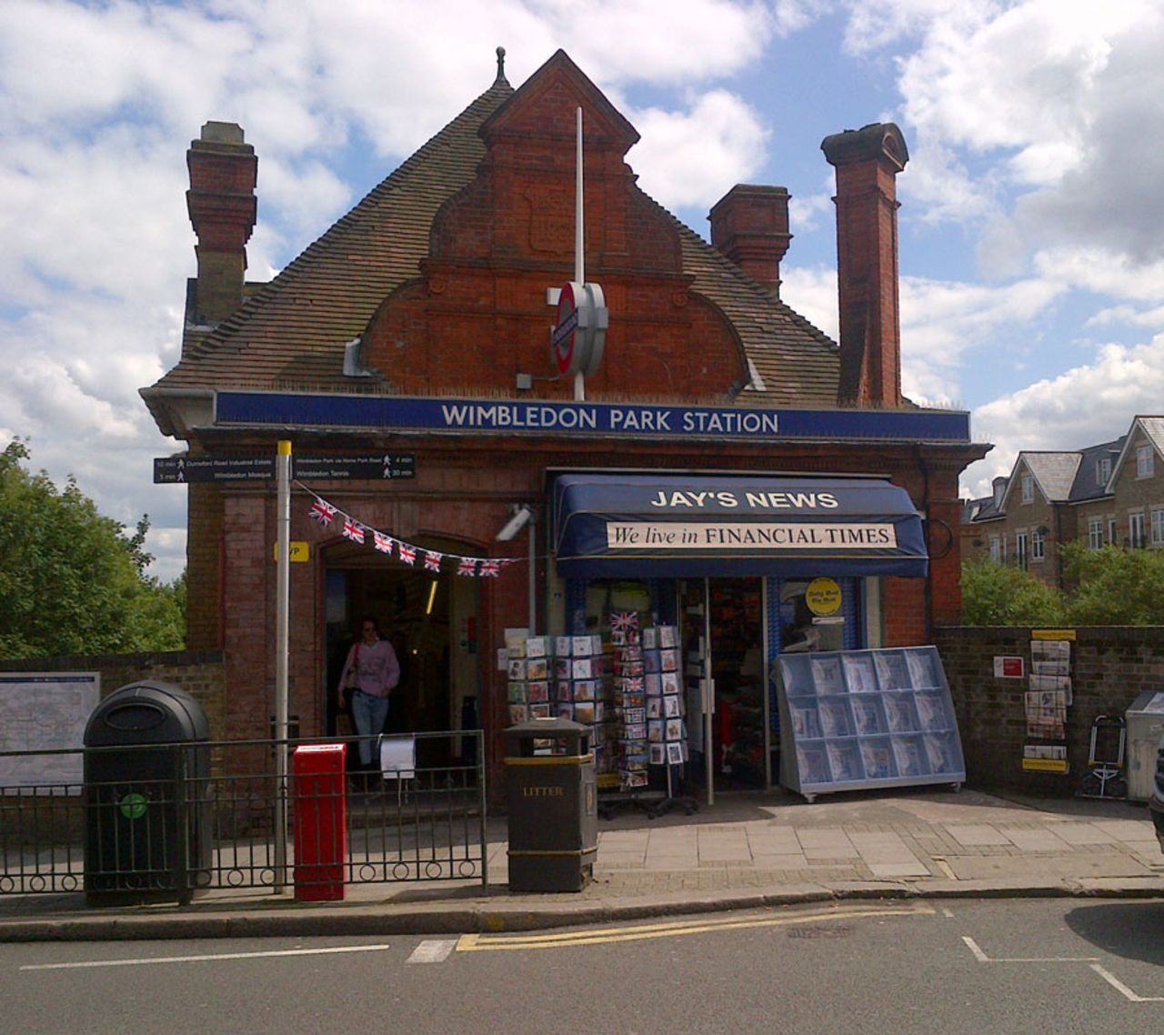 Wimbledon Park tube station, Wimbledon, June 18, 2012