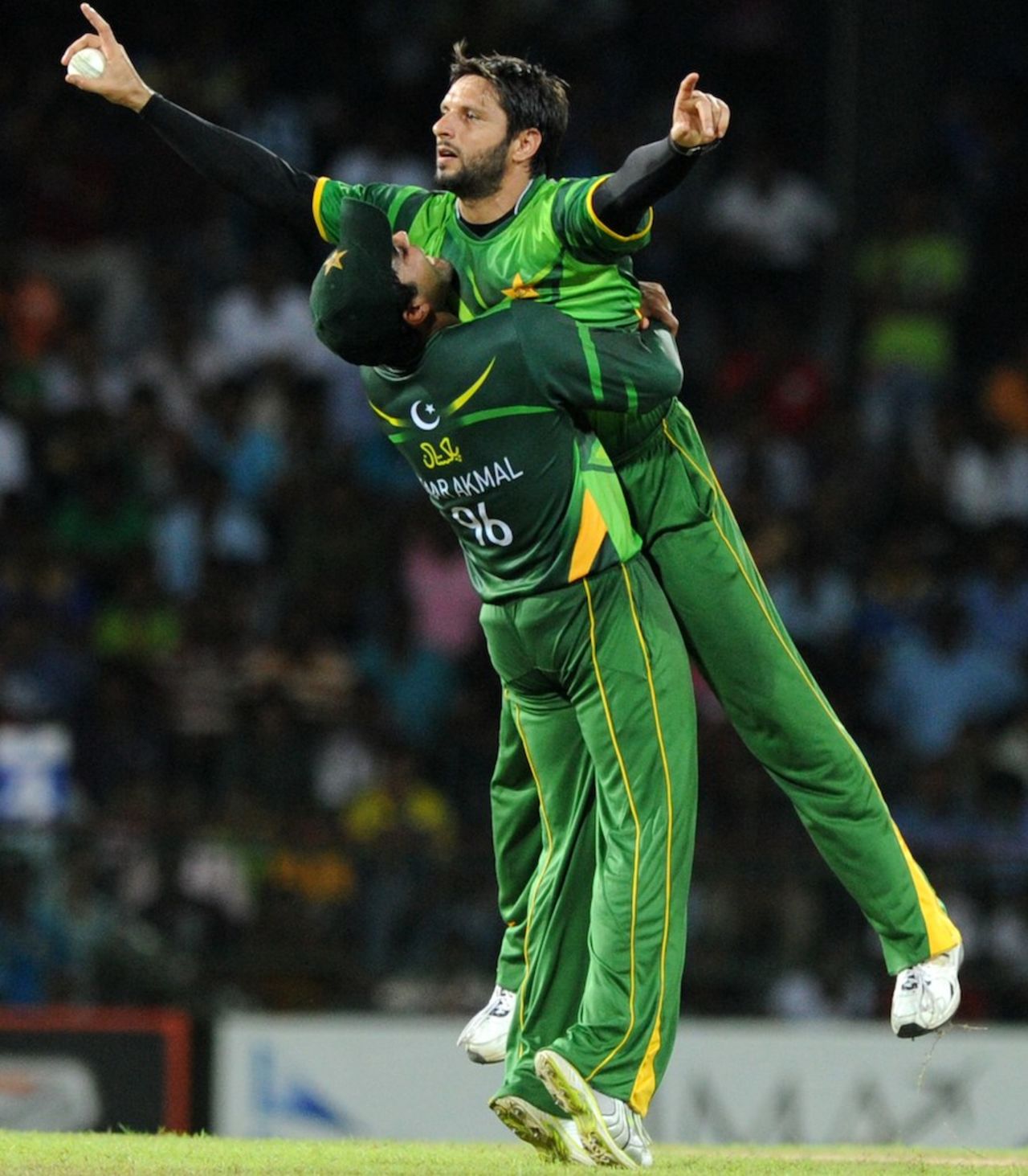 Shahid Afridi dismissed Mahela Jayawardene first ball, Sri Lanka v Pakistan, 5th ODI, Premadasa Stadium, Colombo, June 18, 2012