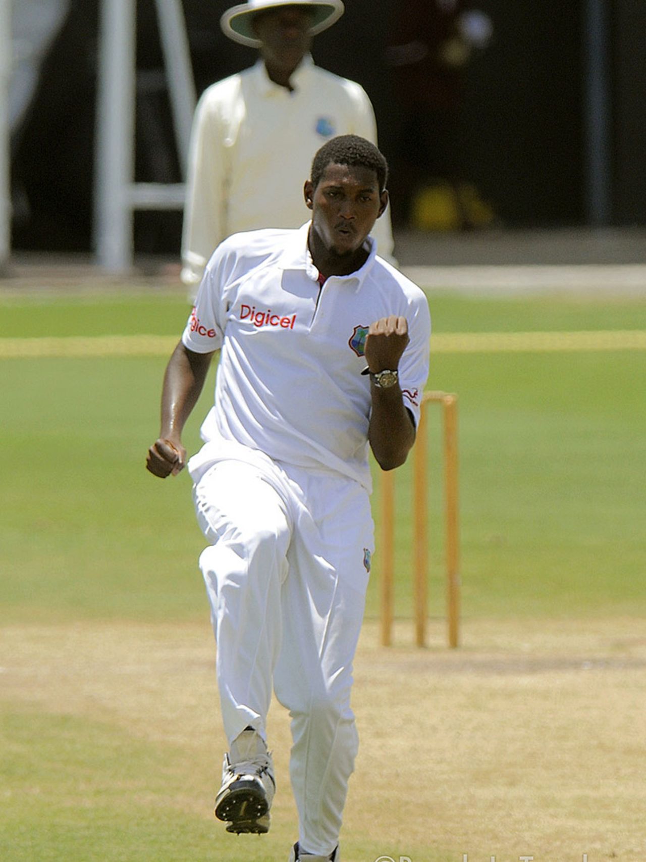 Delorn Johnson claimed India A's top three, West Indies A v India A, 3rd unofficial Test, St Lucia, 3rd day, June 17, 2012