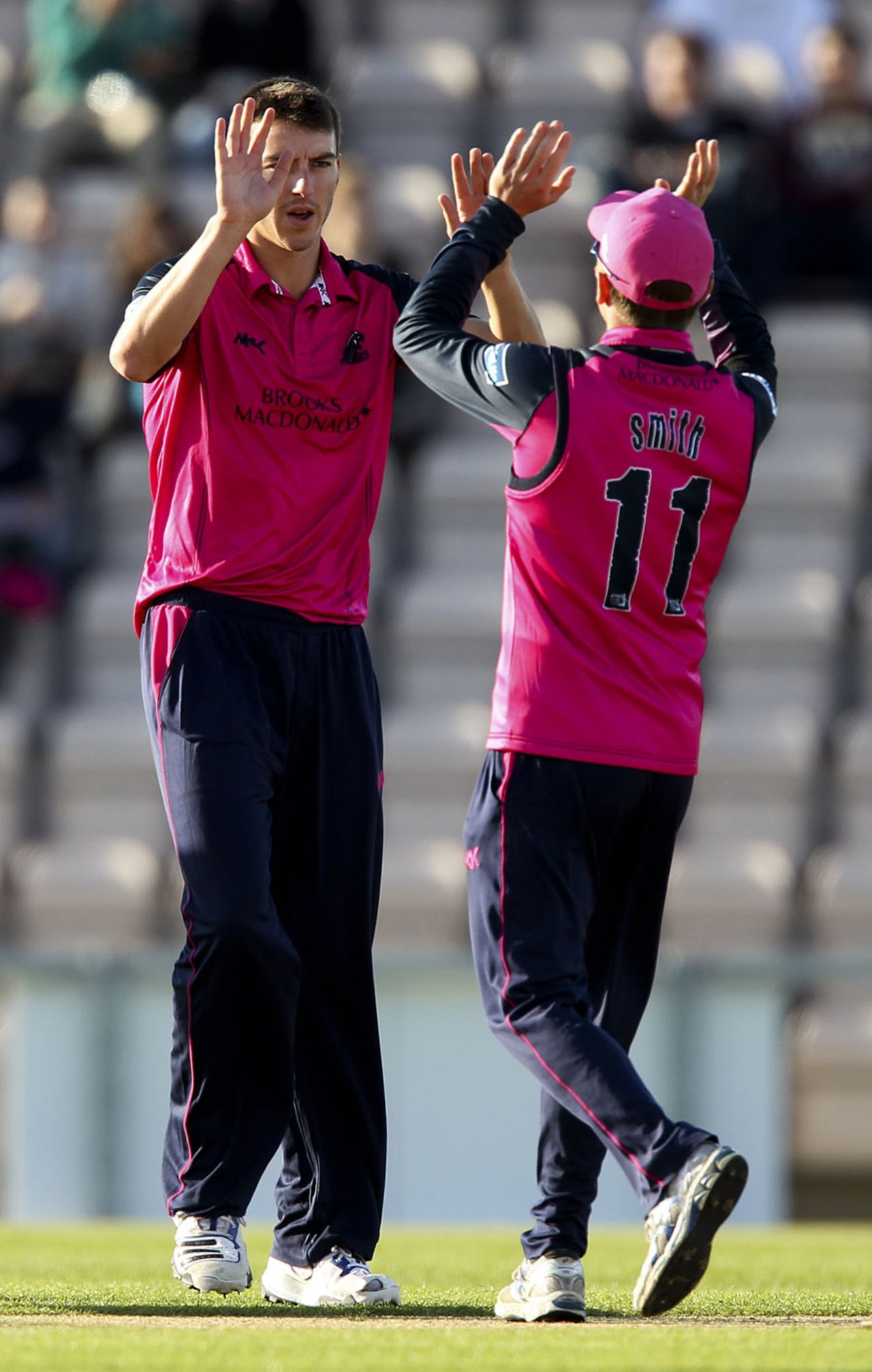 Toby Roland-Jones took four wickets in Middlesex's win, Hampshire v Middlesex, FLt20 South Group, West End, June 18, 2012