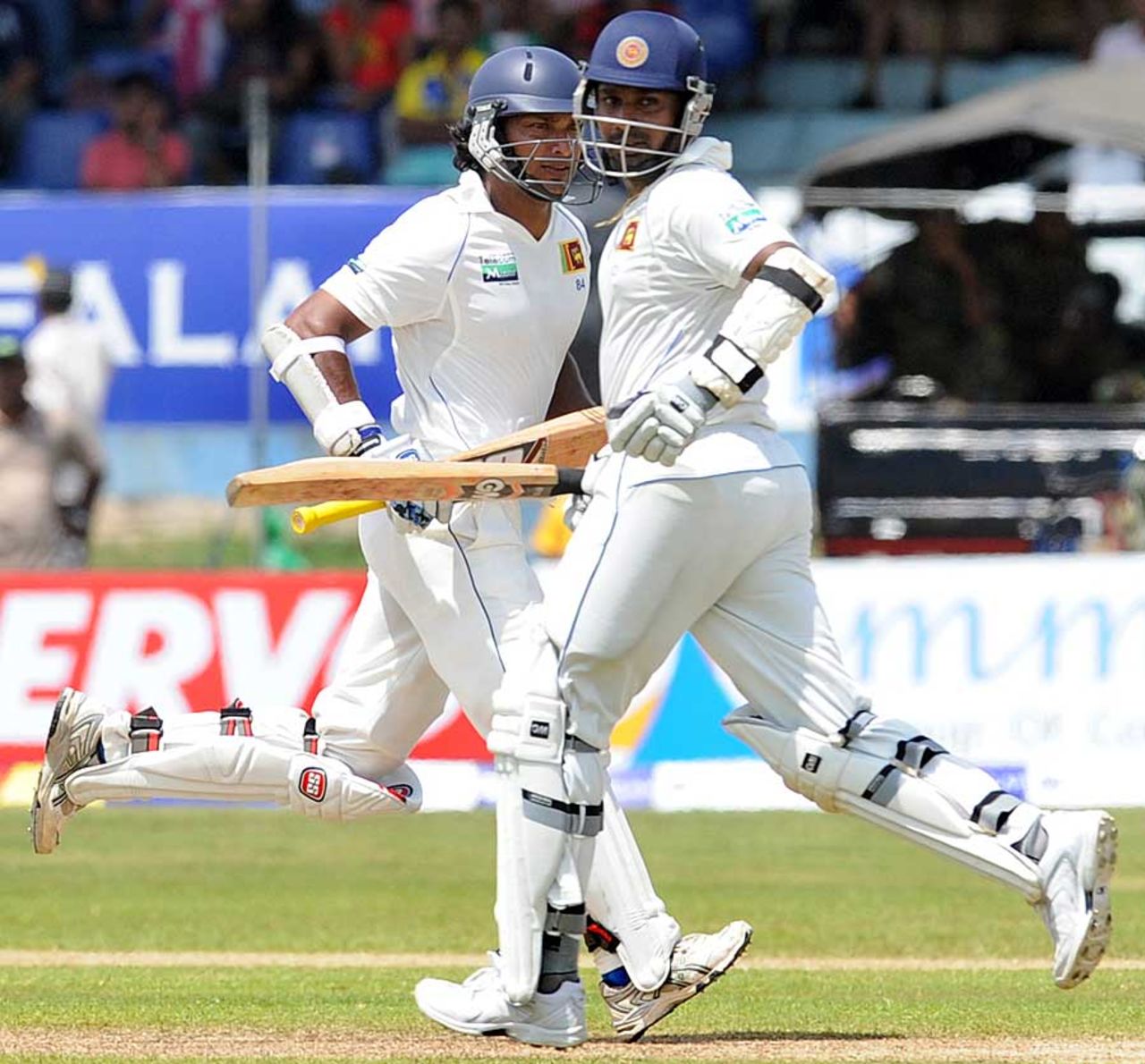 Kumar Sangakkara and Prasanna Jayawardene added 80 for the sixth wicket, Sri Lanka v Pakistan, 1st Test, Galle, 2nd day, June 23, 2012