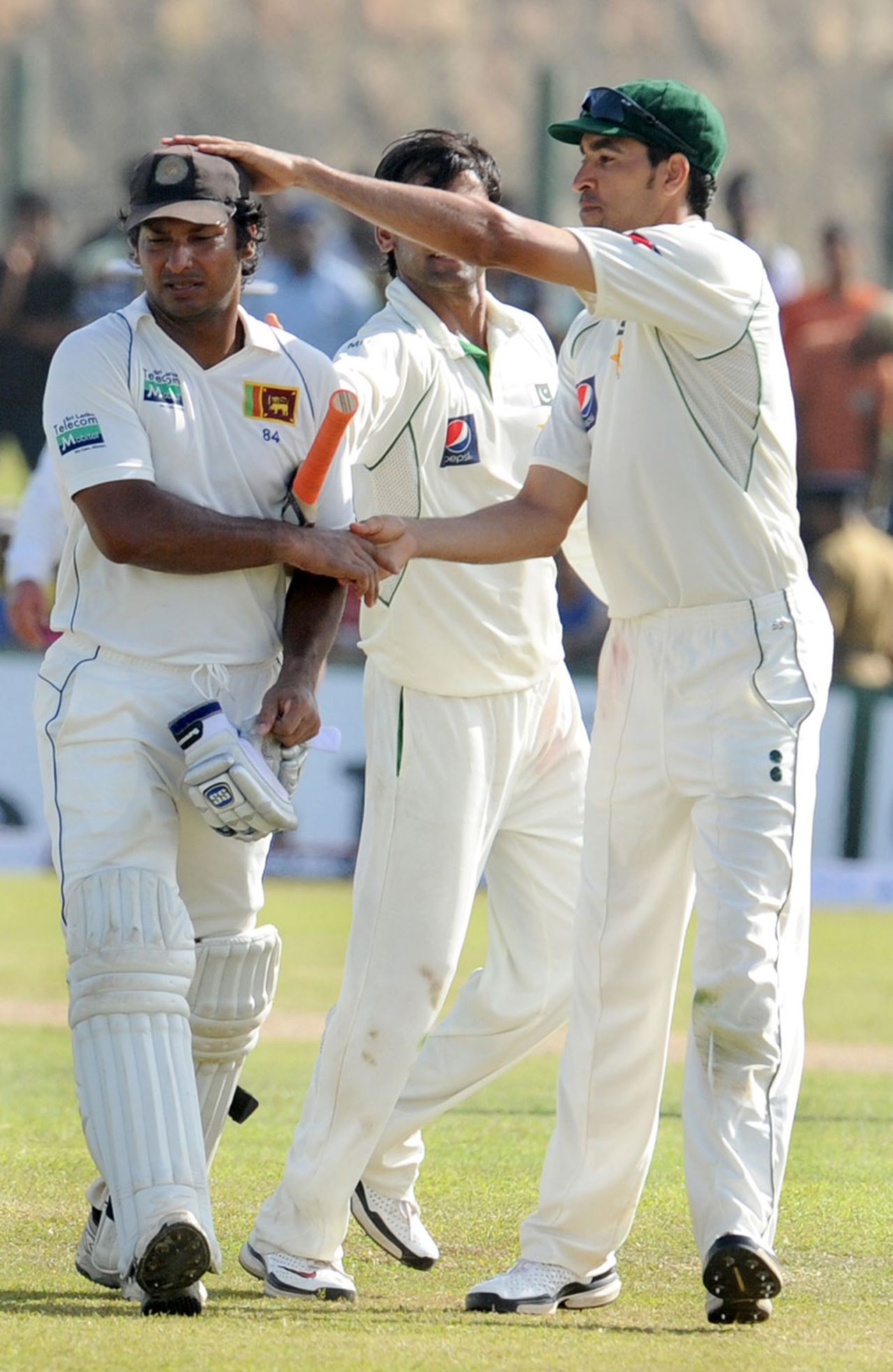 Kumar Sangakkara was left stranded on 199, Sri Lanka v Pakistan, 1st Test, Galle, 2nd day, June 23, 2012