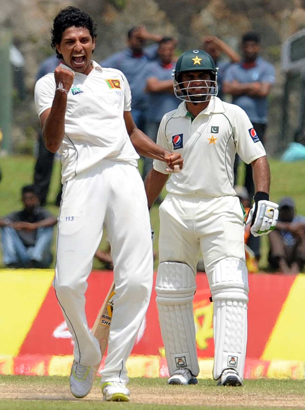Suraj Randiv finished with four wickets, Sri Lanka v Pakistan, 1st Test, Galle, 3rd day, June 24, 2012