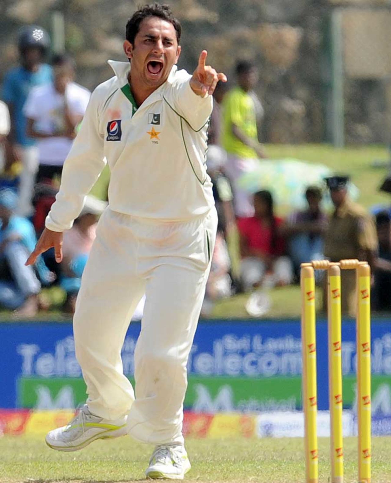 Saeed Ajmal continued to be effective in the second innings, Sri Lanka v Pakistan, 1st Test, Galle, 3rd day, June 24, 2012