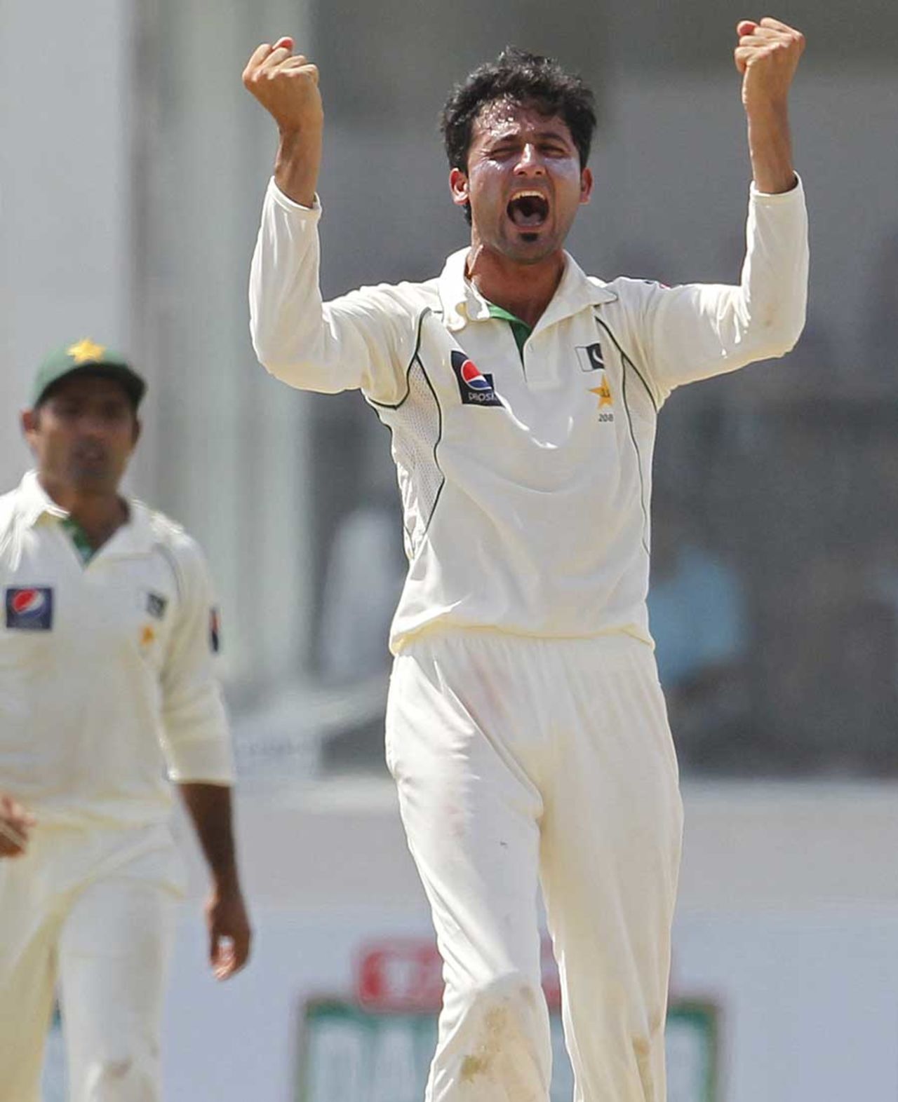 Junaid Khan was among the wickets in the second innings, Sri Lanka v Pakistan, 1st Test, Galle, 3rd day, June 24, 2012