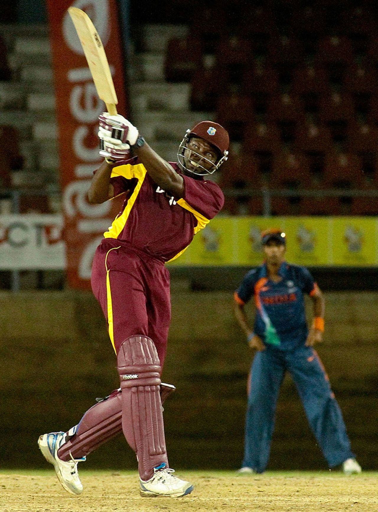 Sulieman Benn's two final-over sixes won the game for West Indies A, West Indies A v India A, 1st Twenty20, Trinidad, June 23, 2012