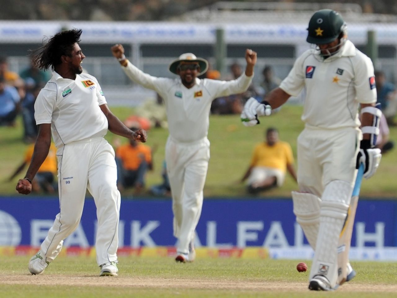 Nuwan Pradeep dismissed Mohammad Ayub lbw, Sri Lanka v Pakistan, 1st Test, Galle, 4th day, June 25, 2012