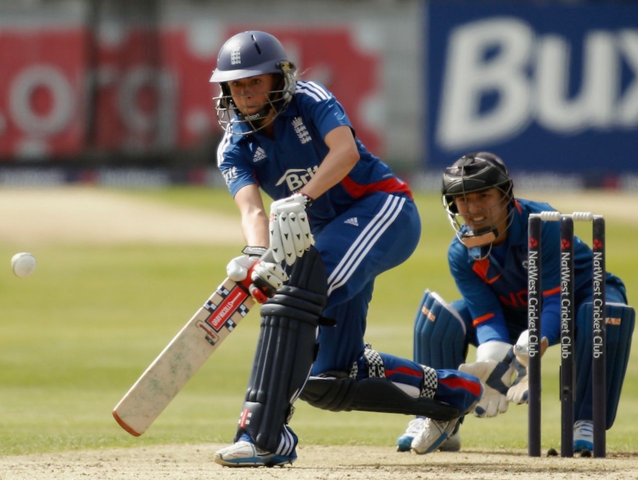 Laura Marsh scored 41 off 39 balls, England Women v India Women, 1st Twenty20, Canterbury, June 26, 2012