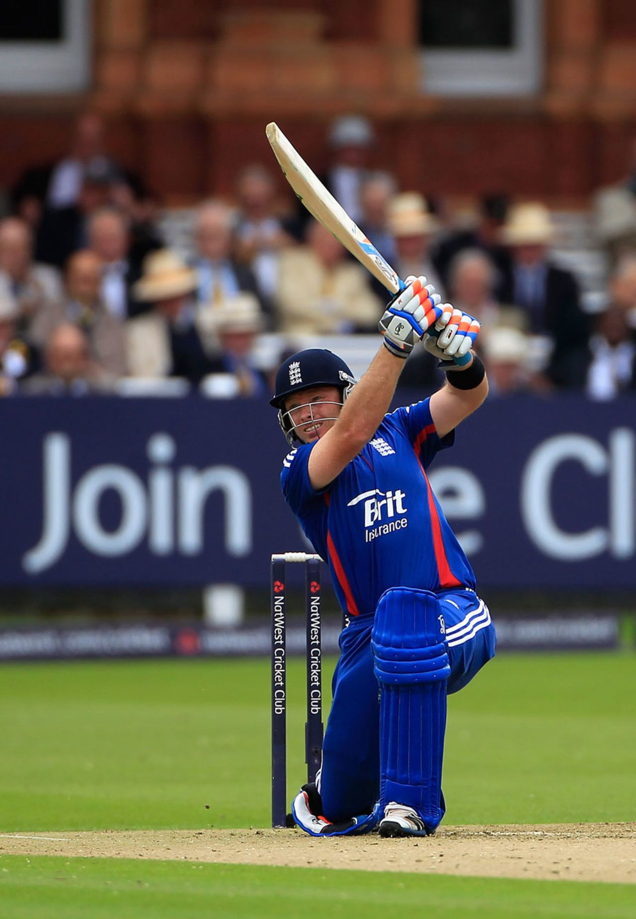 Ian Bell lifts a boundary over extra cover, England v Australia, 1st ODI, Lord's, June 29, 2012