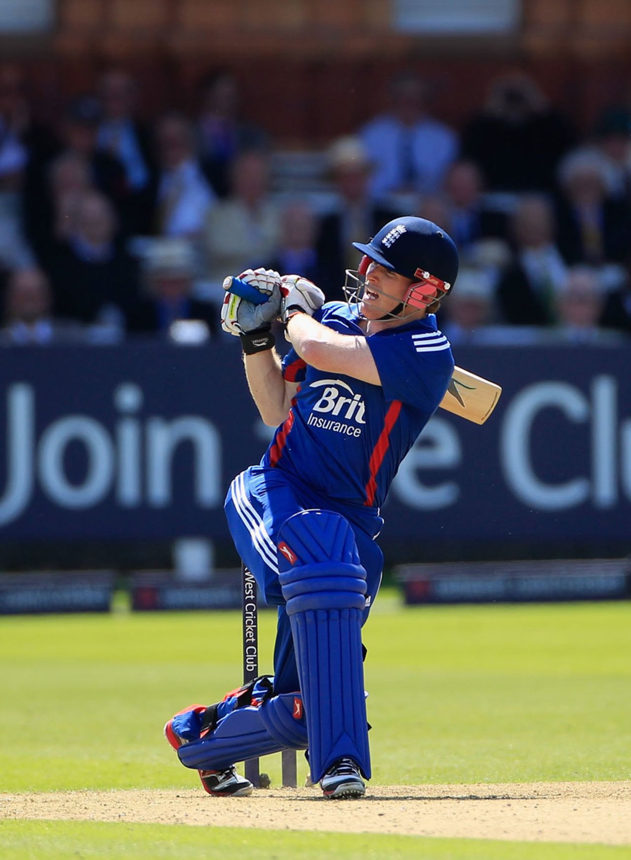 Eoin Morgan hit four sixes in his unbeaten innings of 89, England v Australia, 1st ODI, Lord's, June 29, 2012