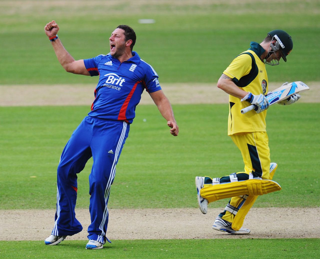 Tim Bresnan trapped Michael Clarke lbw, England v Australia, 1st ODI, Lord's, June 29, 2012