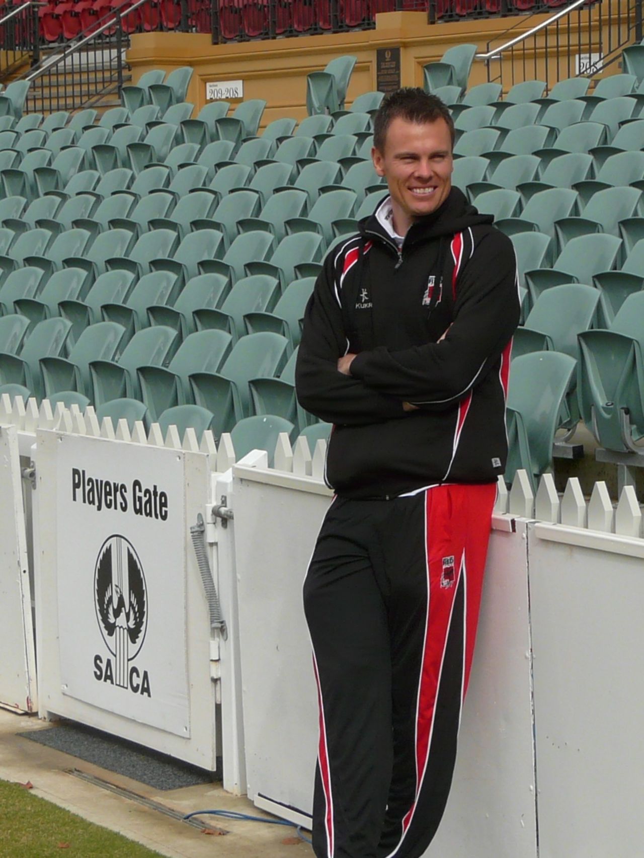 The new captain of South Australia Johan Botha at Adelaide Oval, July 2, 2012