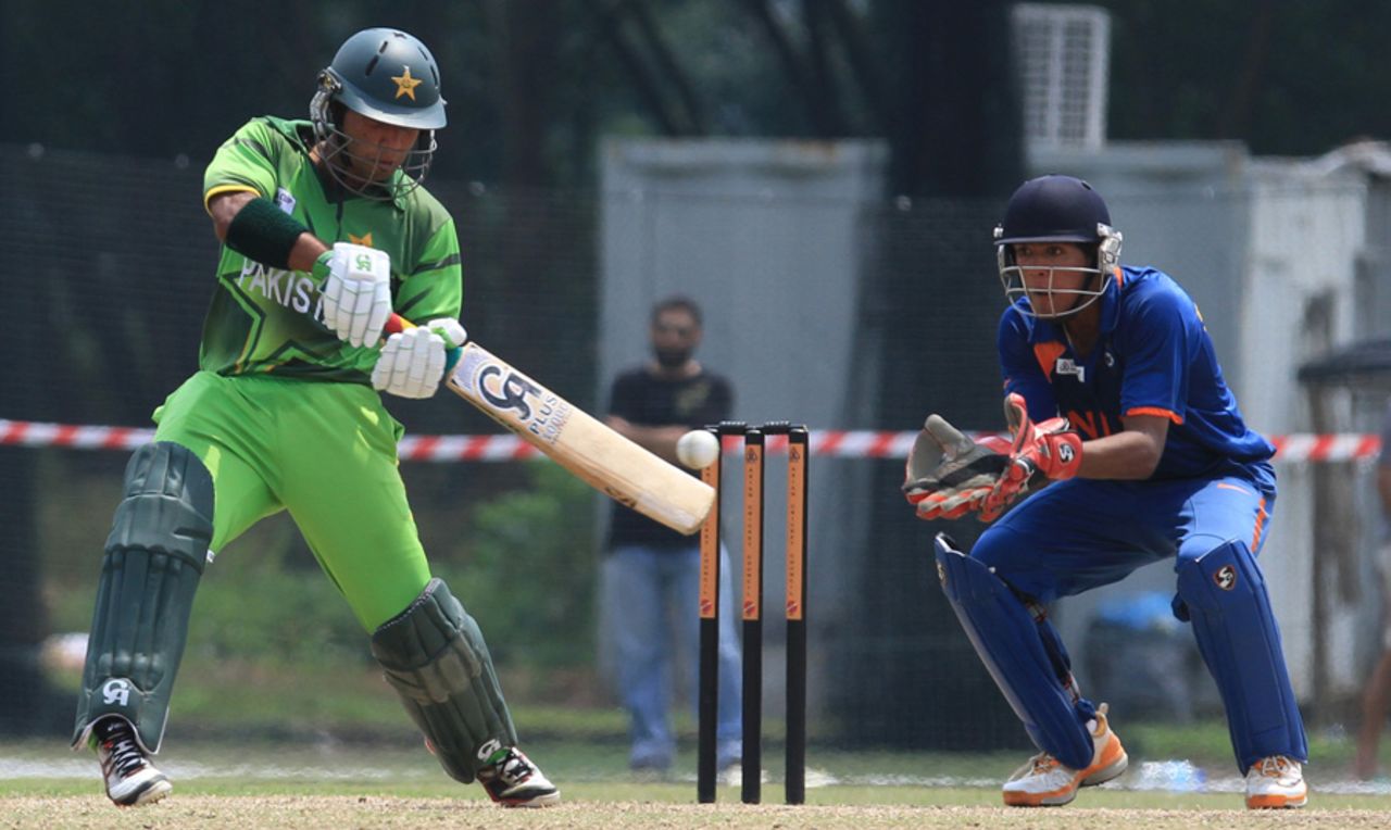 Sami Aslam smashed a century in the final, Pakistan Under-19s v India Under-19s, Final, Under-19s Asia Cup, Kinrara Academy Oval, Kuala Lumpur, July 1, 2012