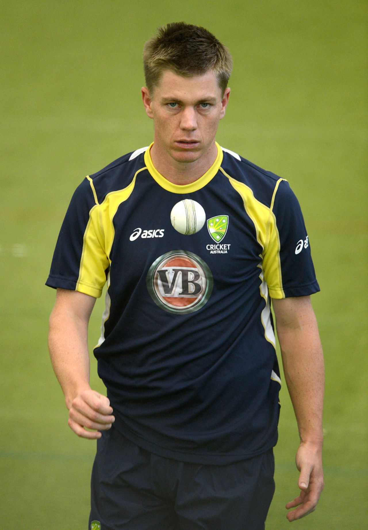 Xavier Doherty is under pressure to tie down England's batsmen, Edgbaston, July 3, 2012