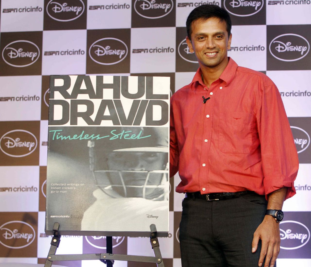 Rahul Dravid at the launch of <i>Timeless Steel</i>, ESPNcricinfo's book on him, Mumbai, July 4, 2012