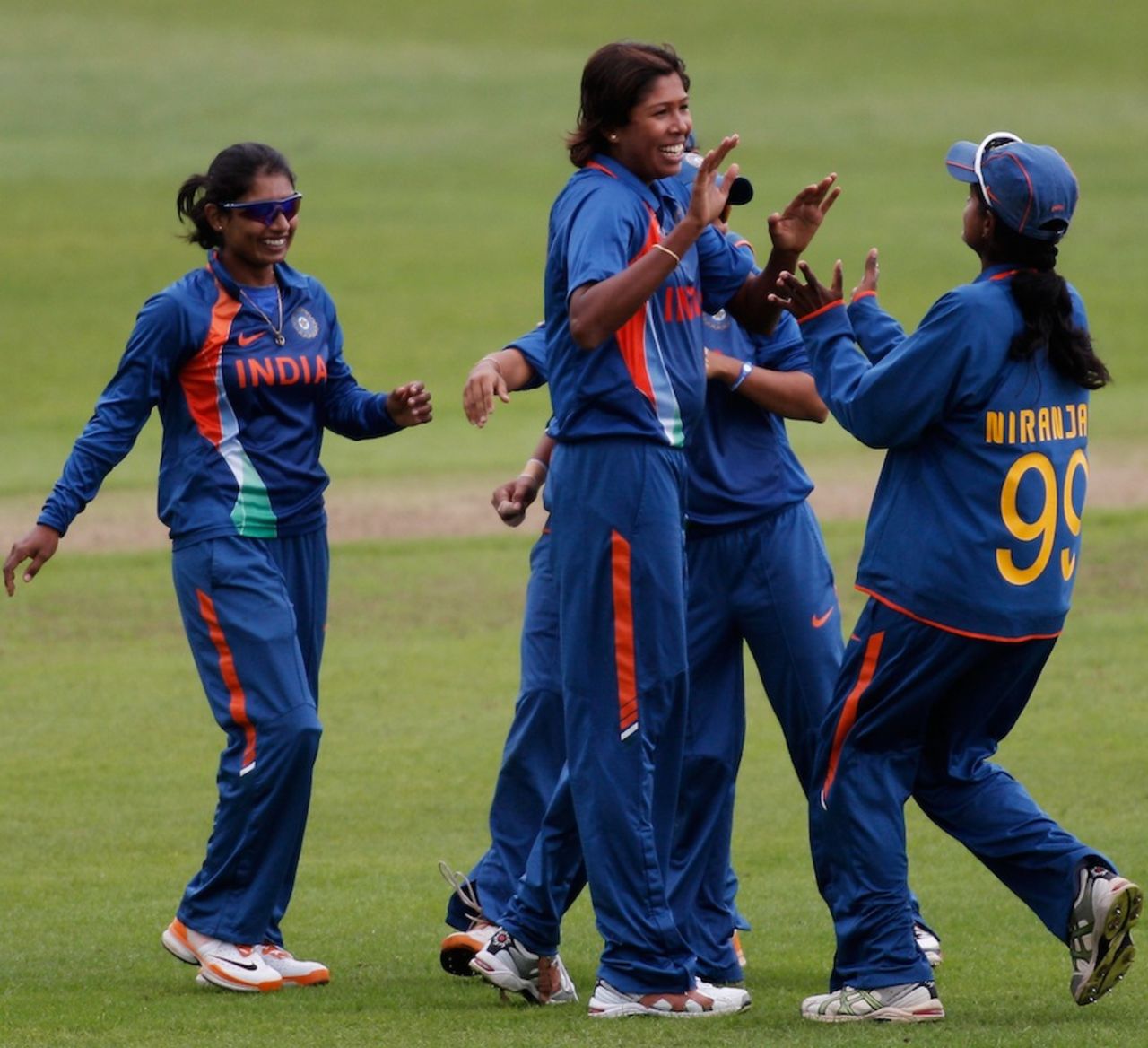 Jhulan Goswami picked up four wickets, England Women v India Women, 2nd ODI, Taunton, July, 4, 2012