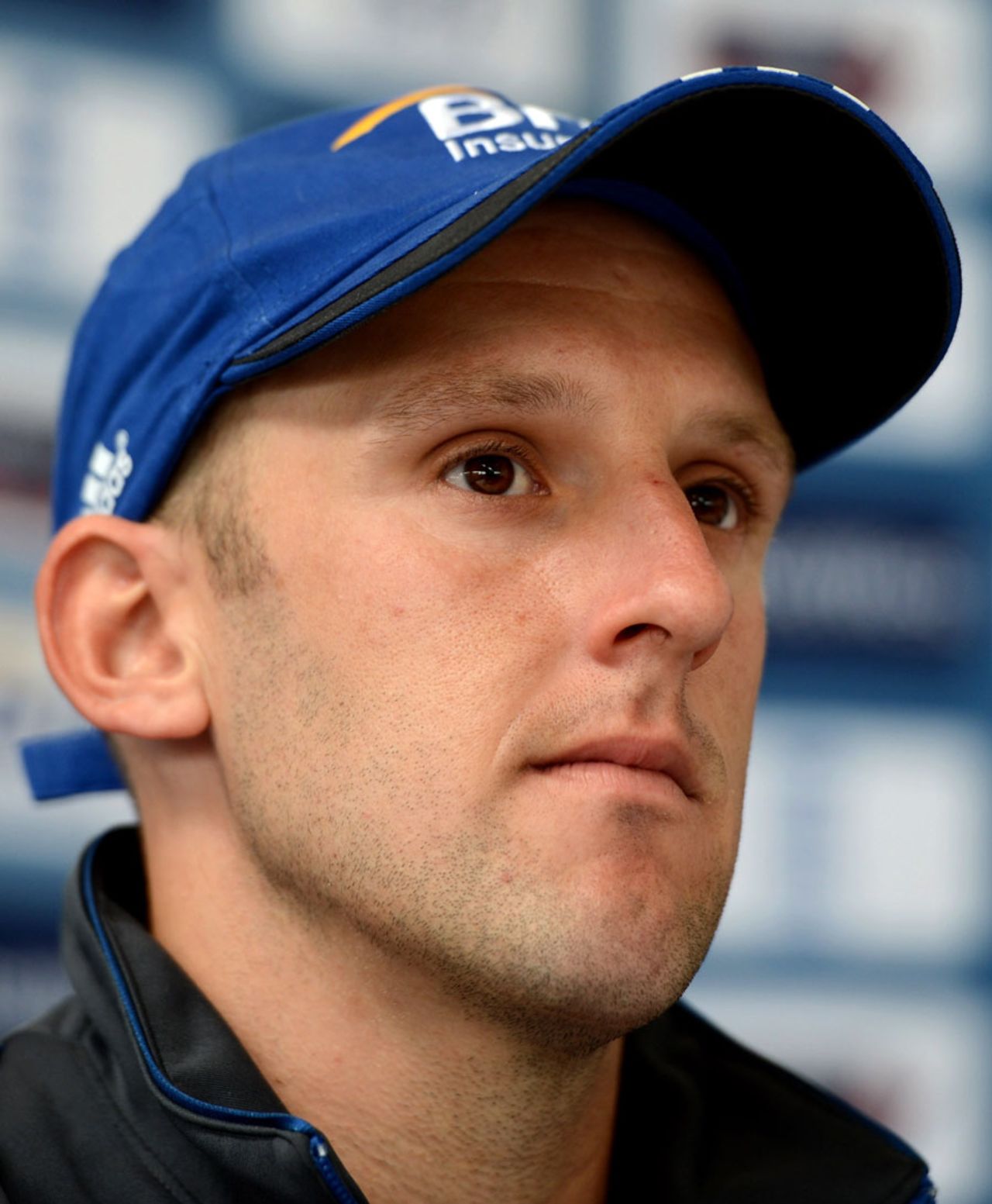 James Tredwell speaks to the media ahead of the fourth ODI, Chester-le-Street, July 6, 2012