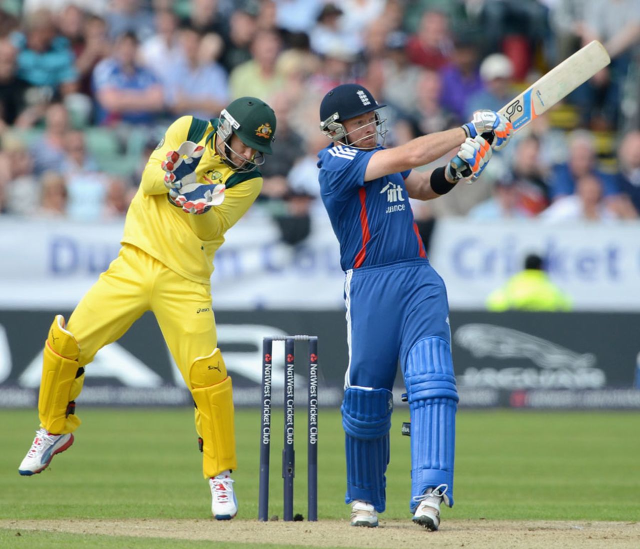 Ian Bell struck seven boundaries in making a half-century, England v Australia, 4th ODI, Chester-le-Street, July 7, 2012