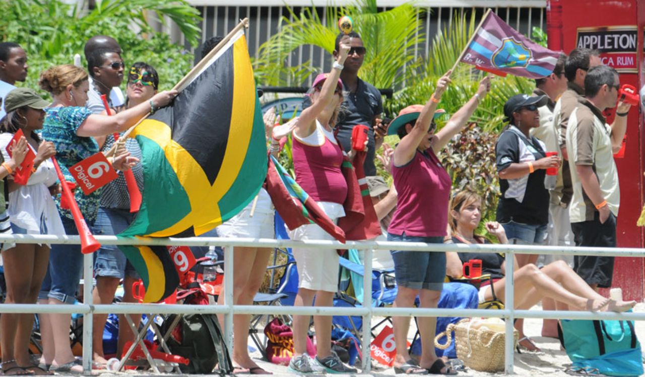 The West Indies fans had plenty to cheer, West Indies v New Zealand, 2nd ODI, Kingston, July 7, 2012