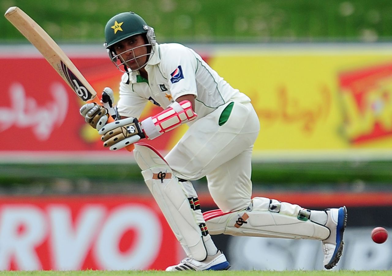 Adnan Akmal plays one to the leg side, Sri Lanka v Pakistan, 3rd Test, Pallekele, 1st day, July 8, 2012