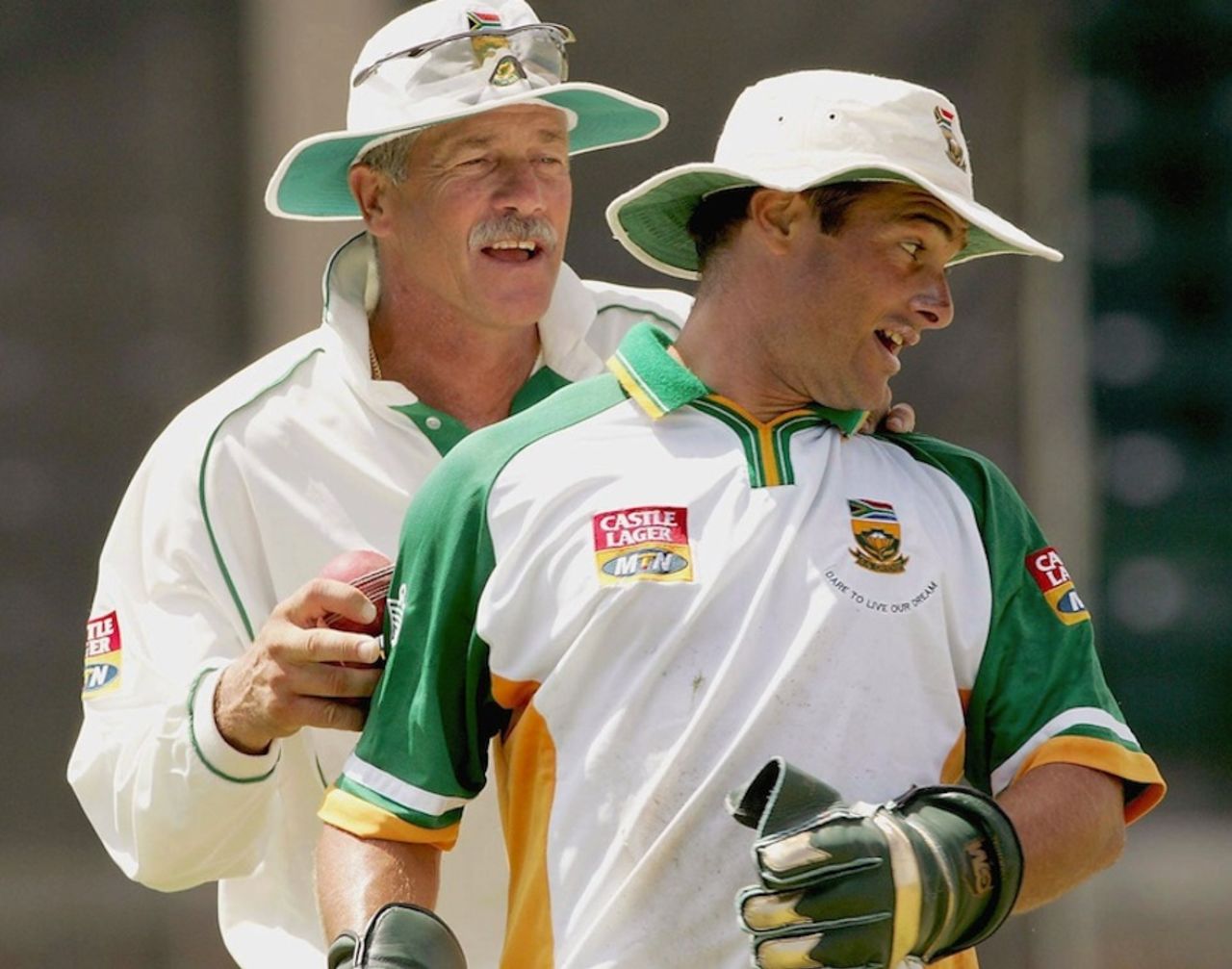 Mark Boucher and Ray Jennings, March 28, 2005
