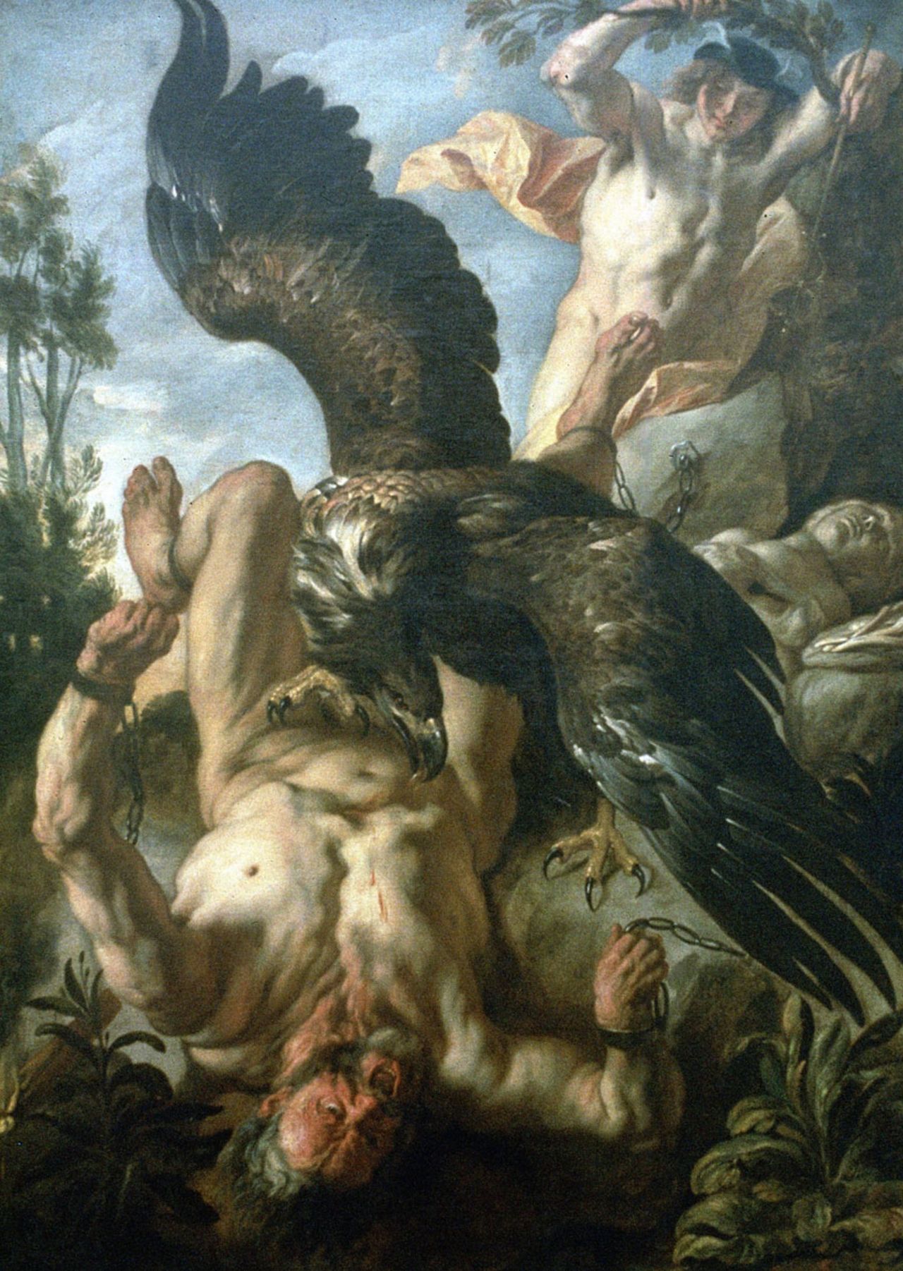 A painting of Prometheus, of Greek myth, by Jacob Jordaens (1593-1678) 