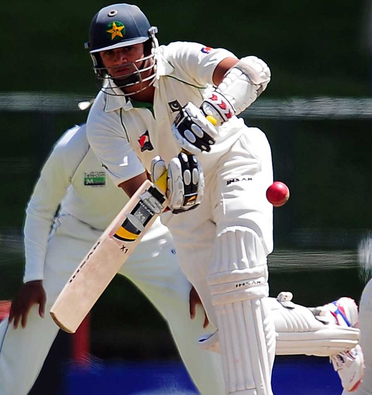 Azhar Ali drives down the ground, Sri Lanka v Pakistan, 3rd Test, Pallekele, 4th day, July 11, 2012