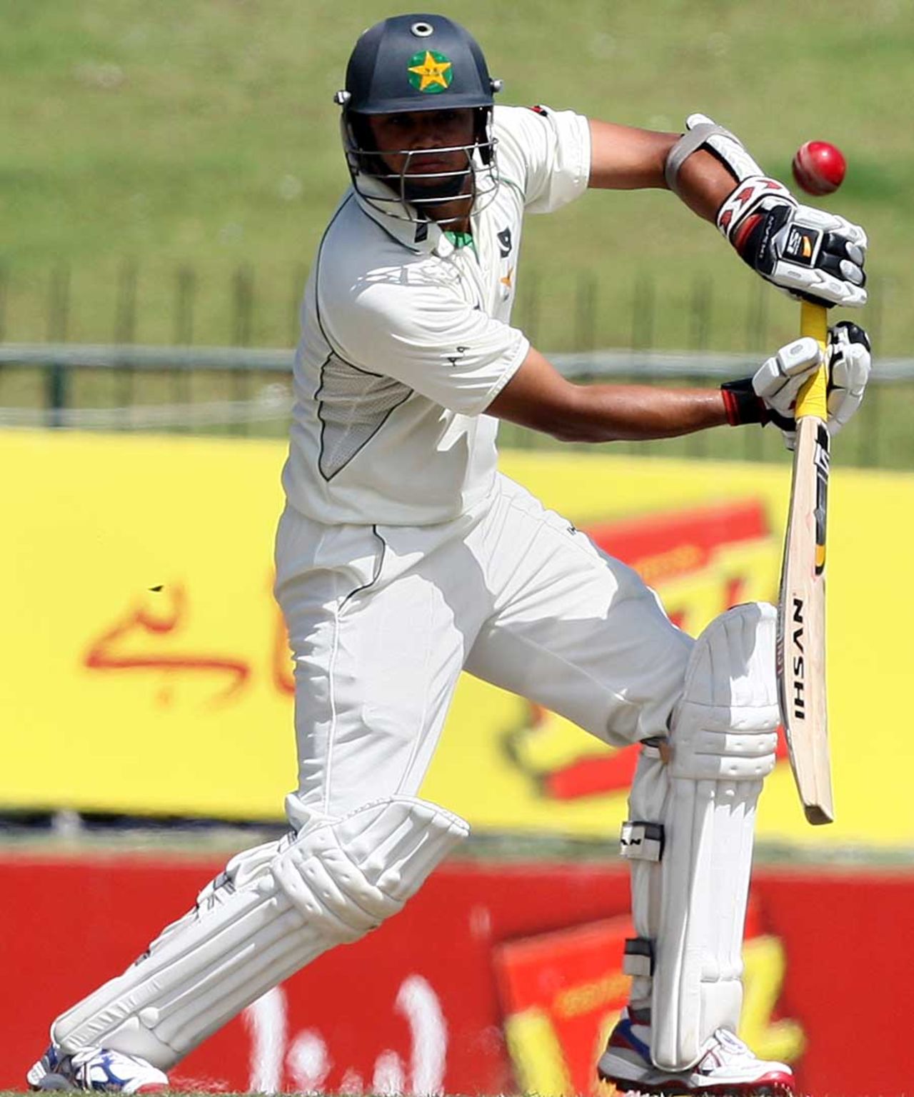 Azhar Ali plays one through the off side, Sri Lanka v Pakistan, 3rd Test, Pallekele, 4th day, July 11, 2012