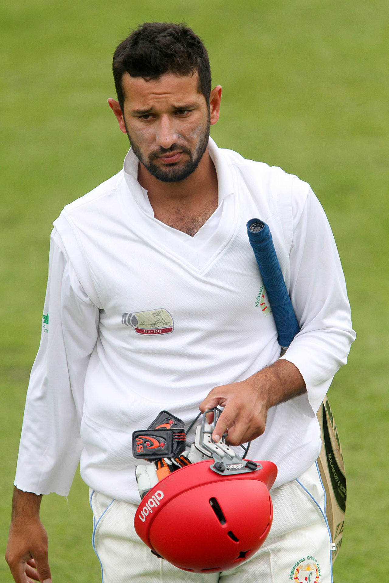 Afghanistan opener Javed Ahmadi top scored with 59, Ireland v Afghanistan, Intercontinental Cup, Dublin, 4th day, July 12
