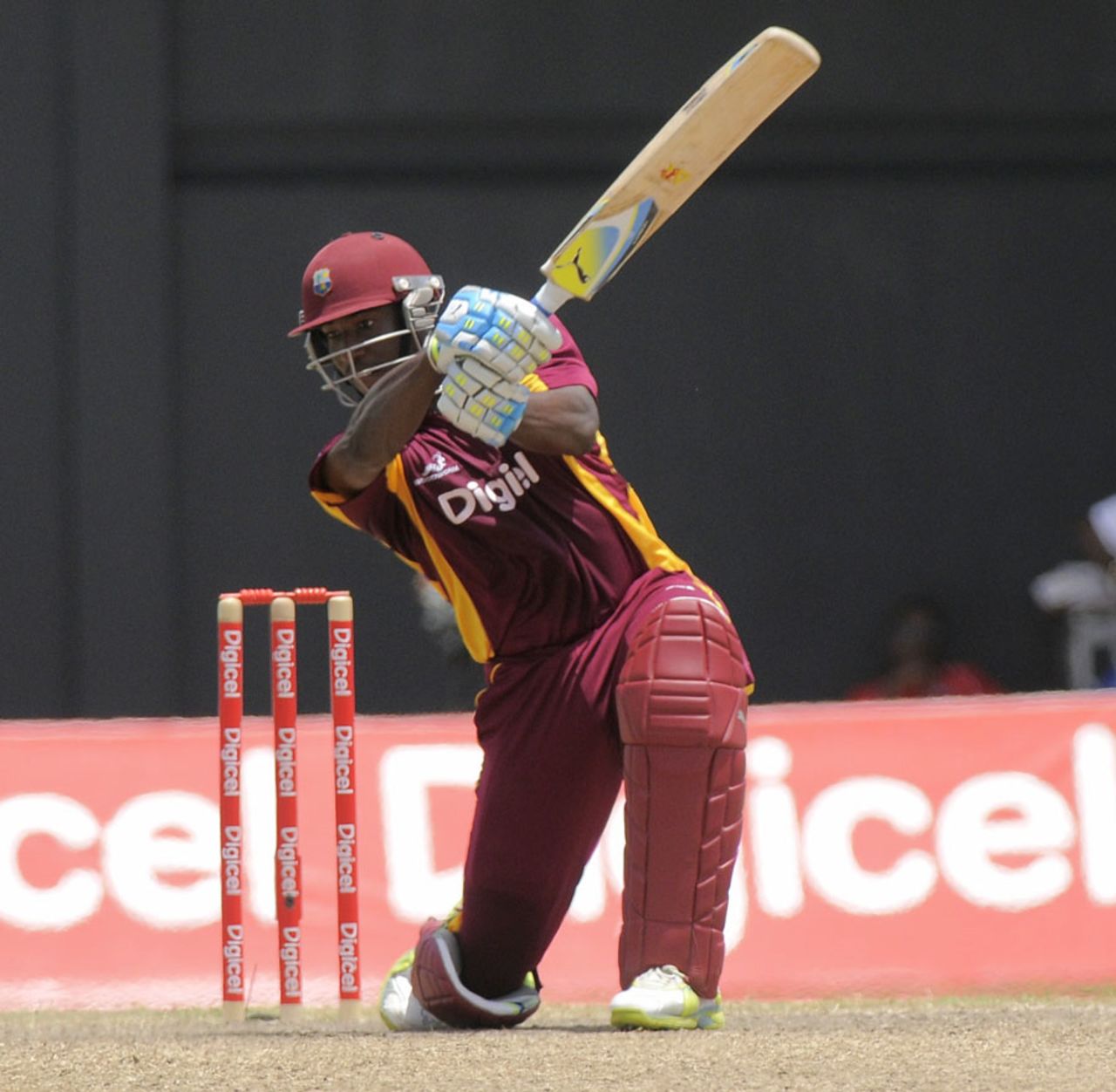 Andre Russell bludgeoned 59 off 40 deliveries, West Indies v New Zealand, 5th ODI, Basseterre, July 16, 2012