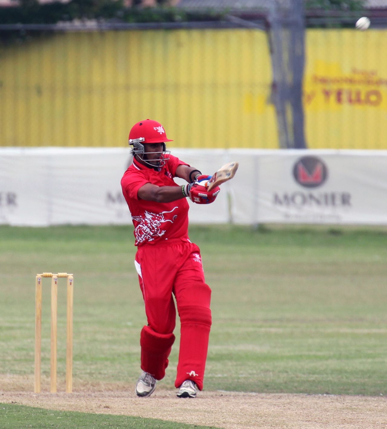 HK captain Waqas Barkat top scored with 31 against PNG in the Air Niugini Super Series 2012 at Amini Park, Port Moresby
