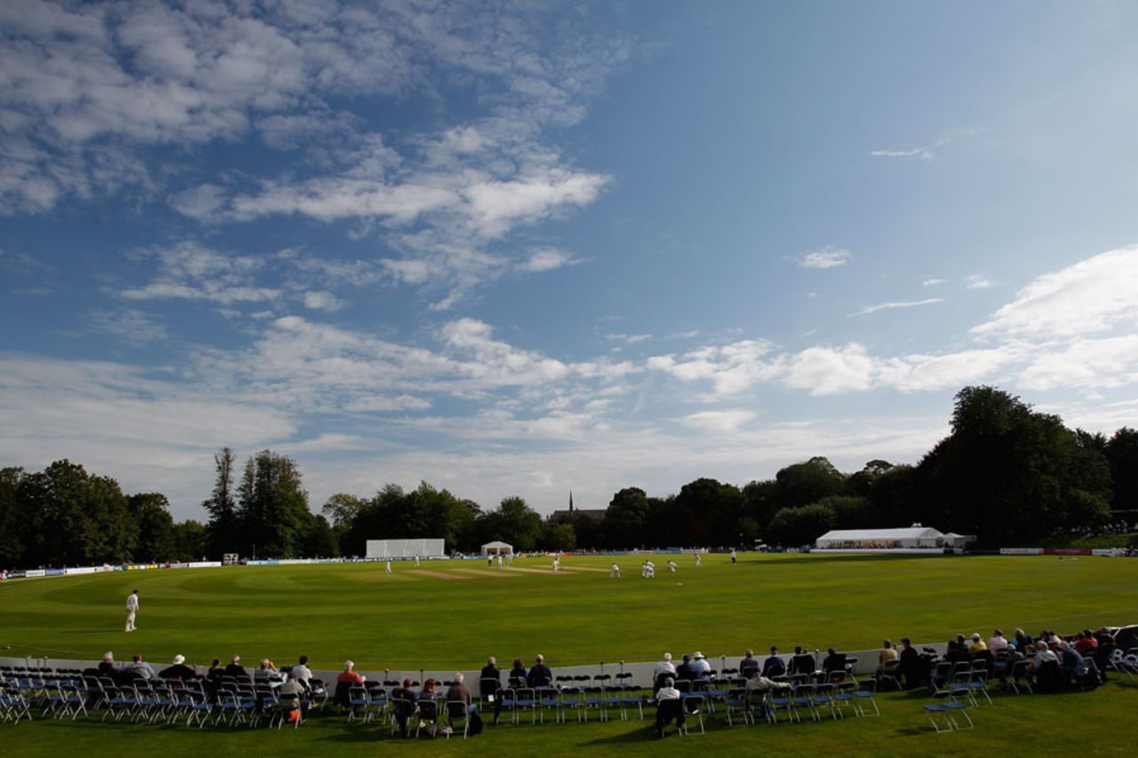 The sun eventually came out at Arundel, Sussex v Durham, County Championship, Arundel, July, 19, 2012