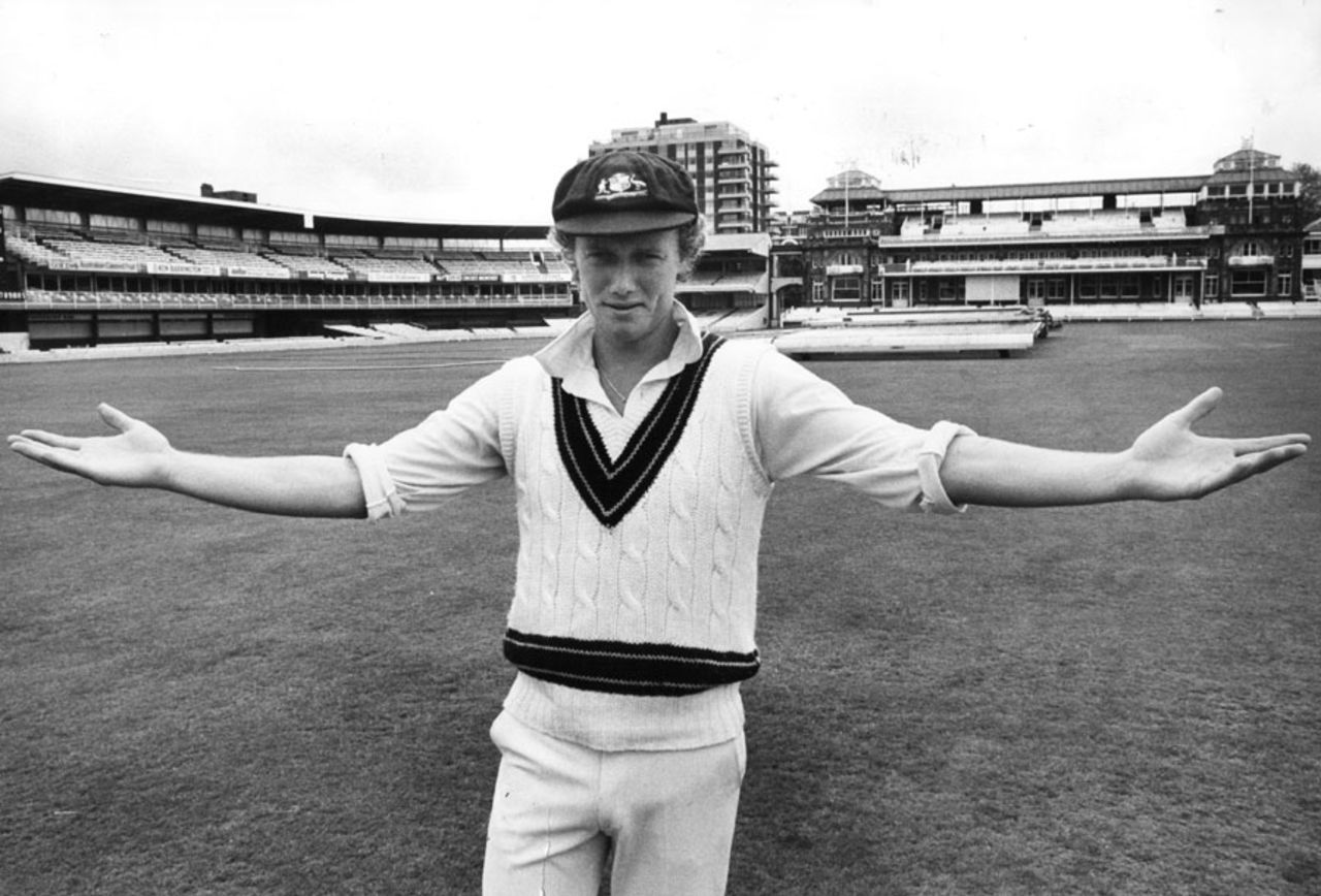 Australian captain Kim Hughes is frustrated with the weather conditions, Lord's, May 29, 1979