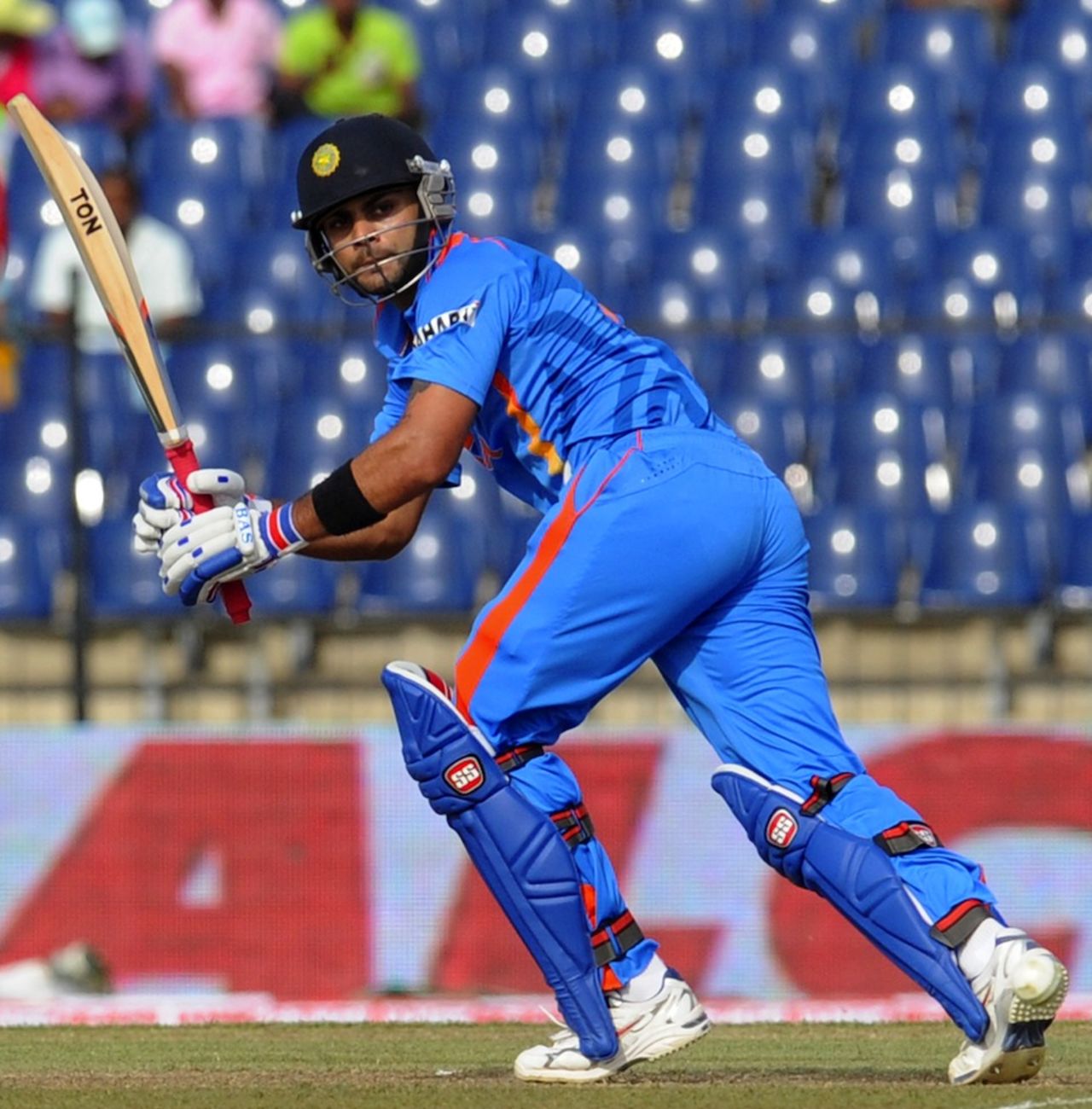 Virat Kohli scored his fourth century in five innings, Sri Lanka v India, 1st ODI, Hambantota, July 21, 2012