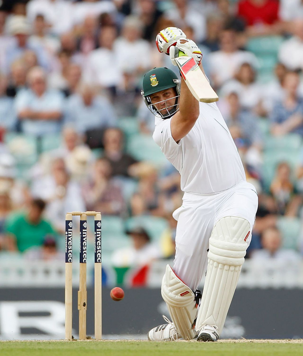 Jacques Kallis leans into a drive, England v South Africa, 1st Investec Test, The Oval, 3rd day, July 21, 2012