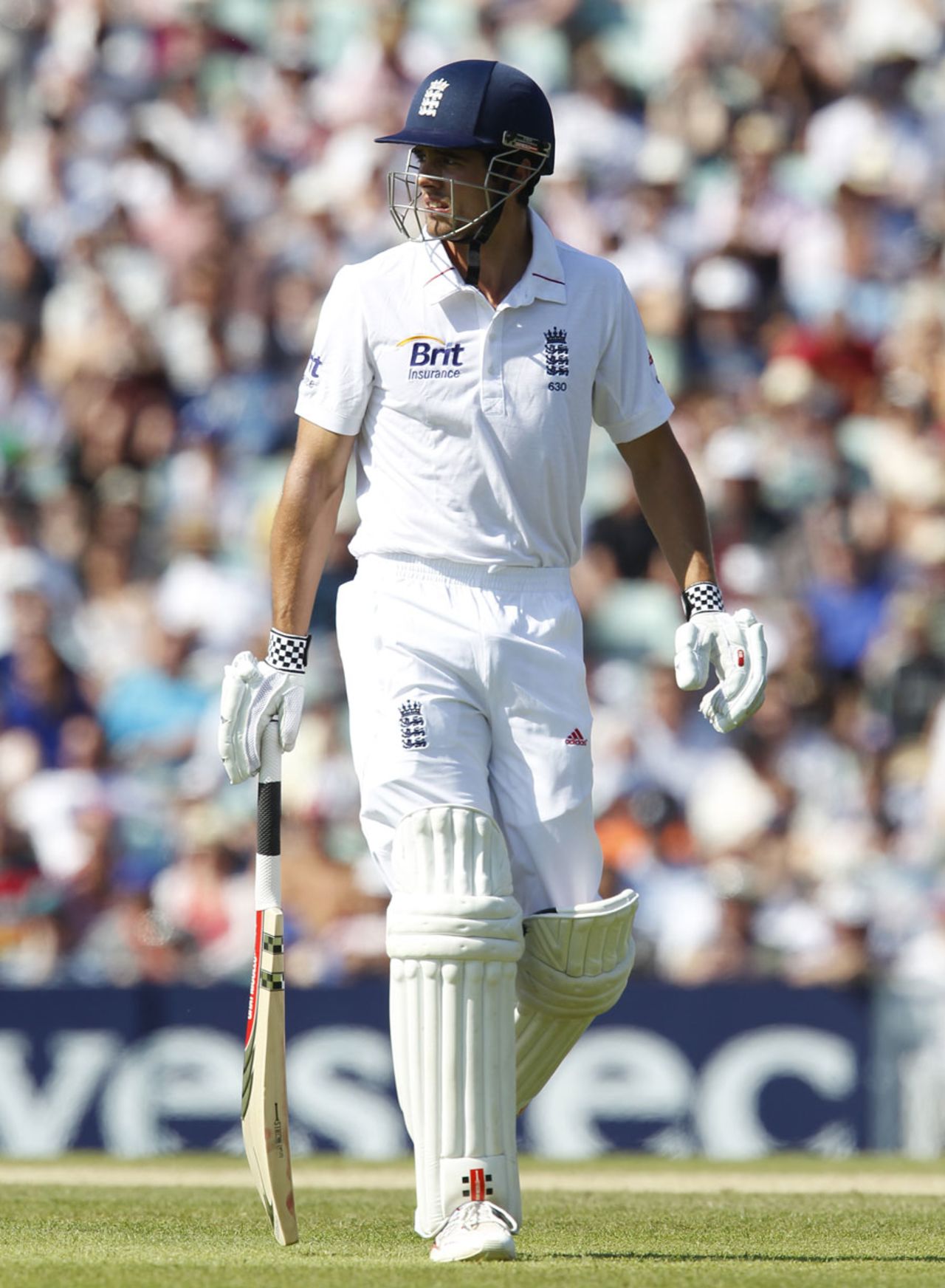 Alastair Cook walks off for a duck, England v South Africa, 1st Investec Test, The Oval, 4th day, July, 22, 2012