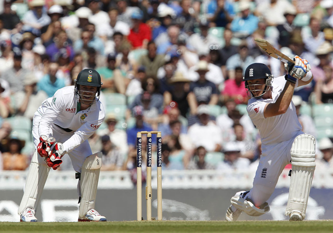 Ian Bell drives through the off side, England v South Africa, 1st Test, The Oval, 5th Day, July, 23, 2012