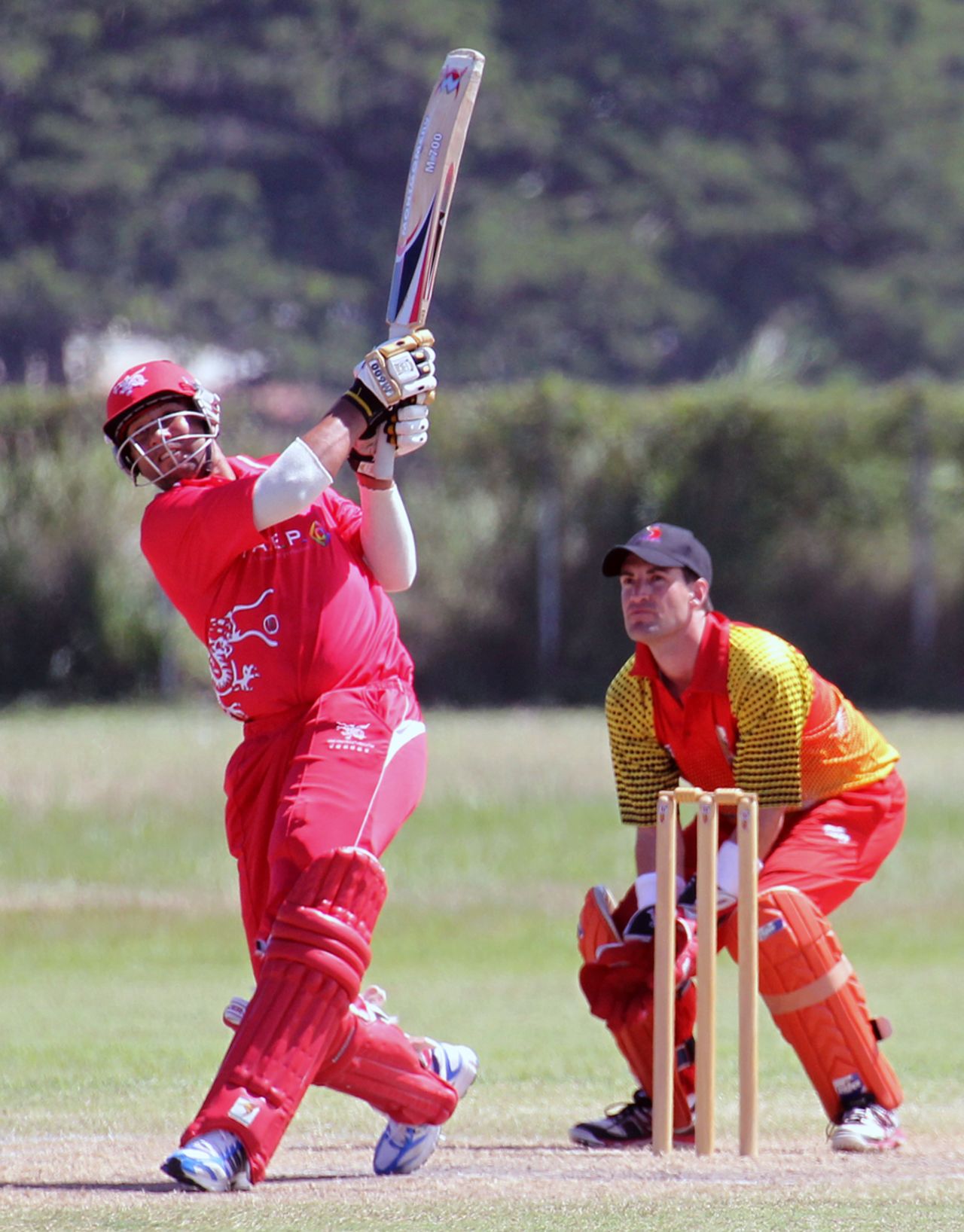Babar Hayat top scored with 67* against Brisbane/Gold Coast at the Air Niugini Super Series 2012 T20 played in Port Moresby 