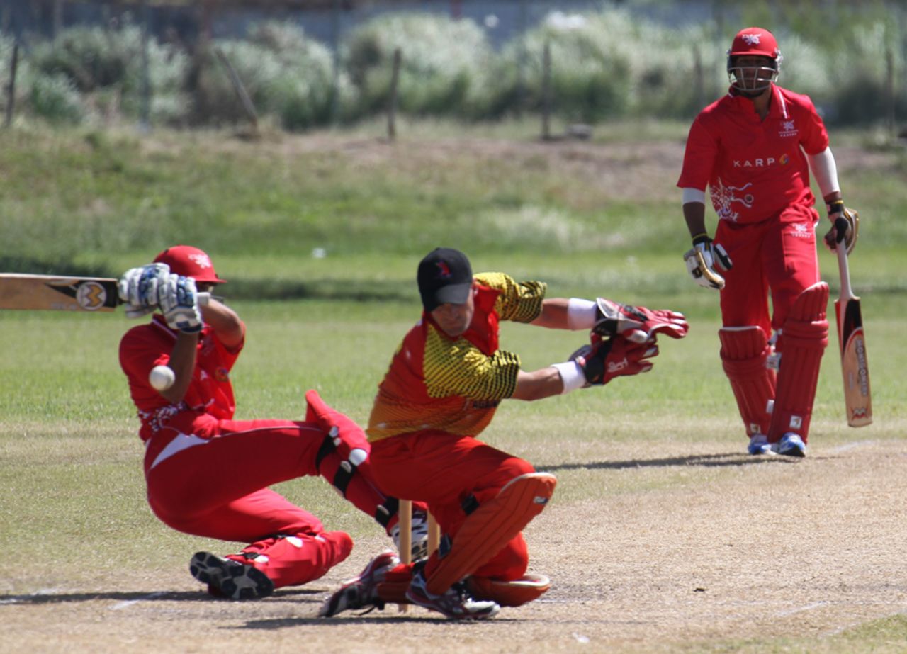 Kinchit Shah got some unorthodox runs against Brisbane/Gold Coast at the Air Niugini Super Series T20 in Port Moresby